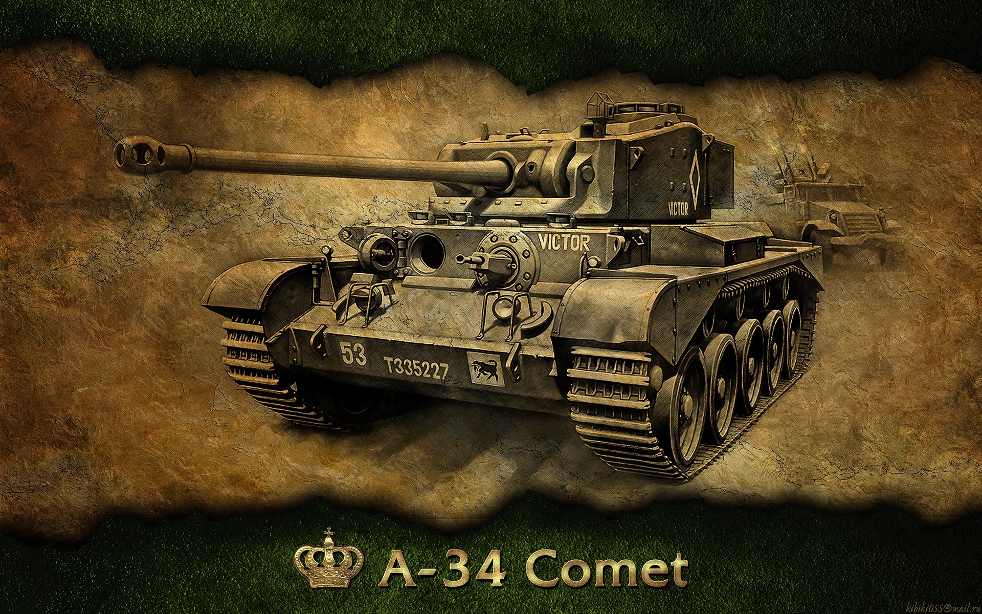 A-34 Comet tank from World of Tanks HD Wallpaper