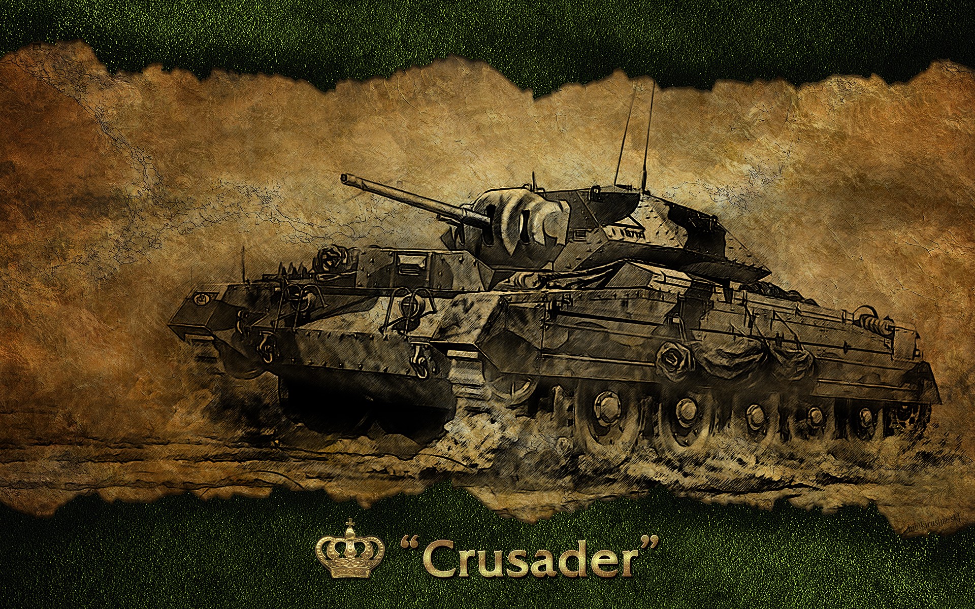 Crusader tank from World of Tanks HD Wallpaper