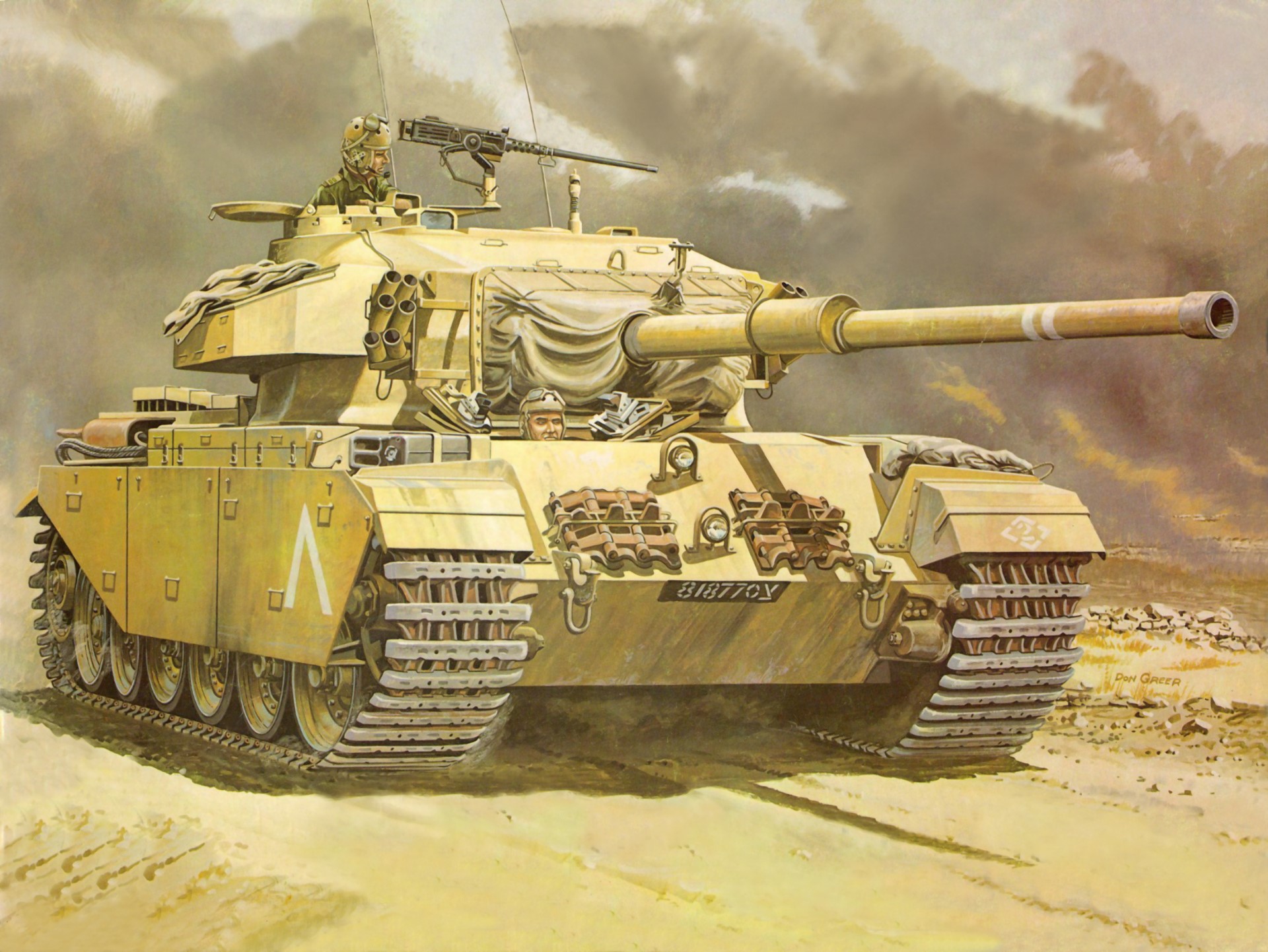 Centurion Mk 6 - Mk 5 Tank HD Wallpaper