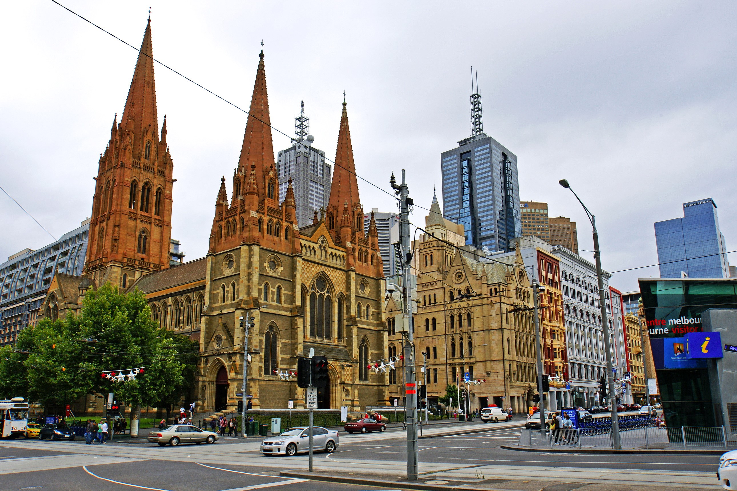 St. Paul's Cathedral, Melbourne, Australia HD Wallpaper