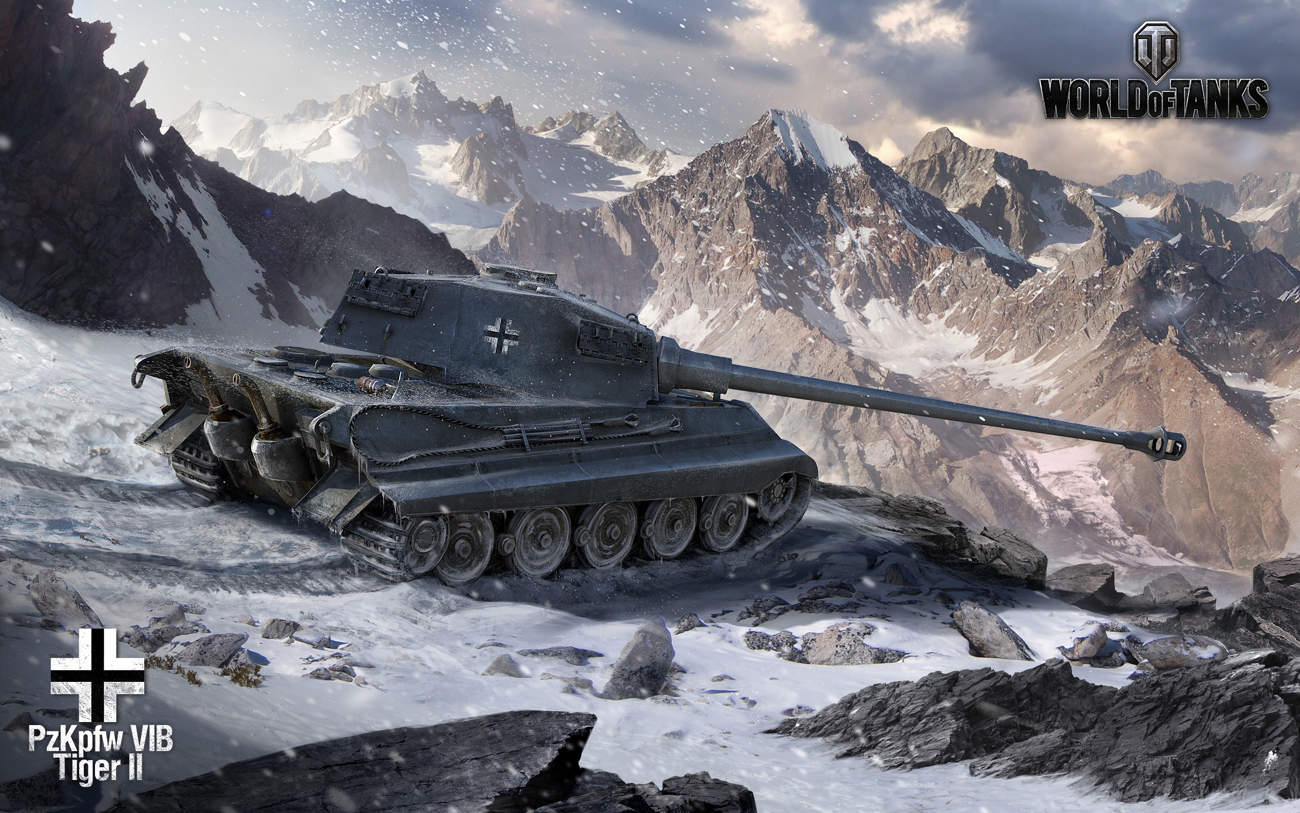 PzKpfw VIB Tiger II from World of Tanks in mountains HD Wallpaper