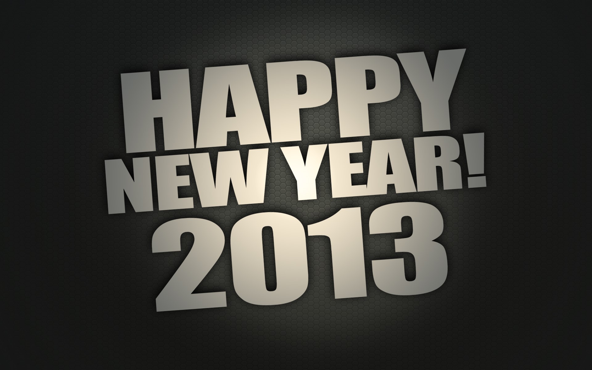 Happy New Year 2013 Text HD Wallpaper