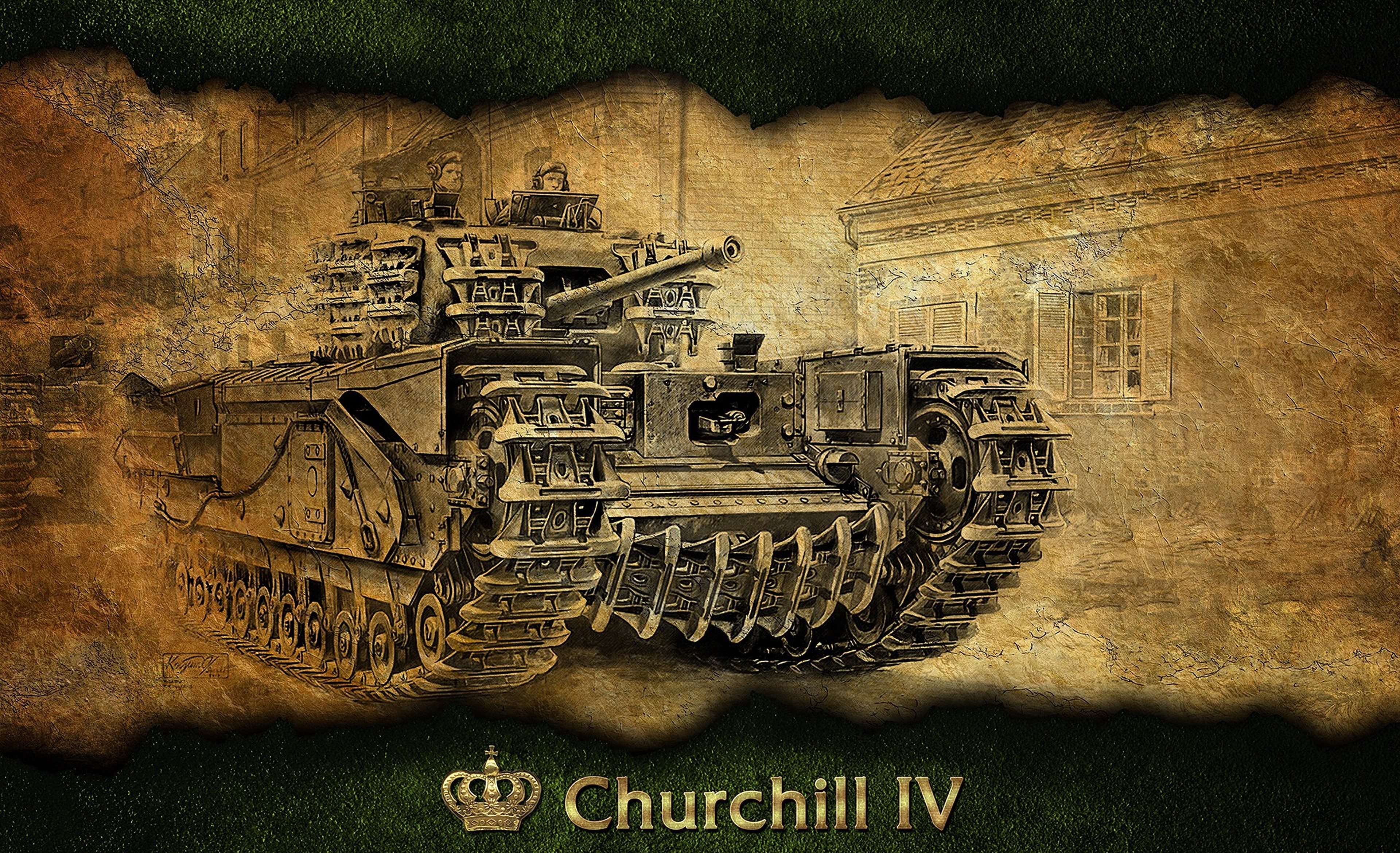 Churchill IV Tank in World of Tanks HD Wallpaper