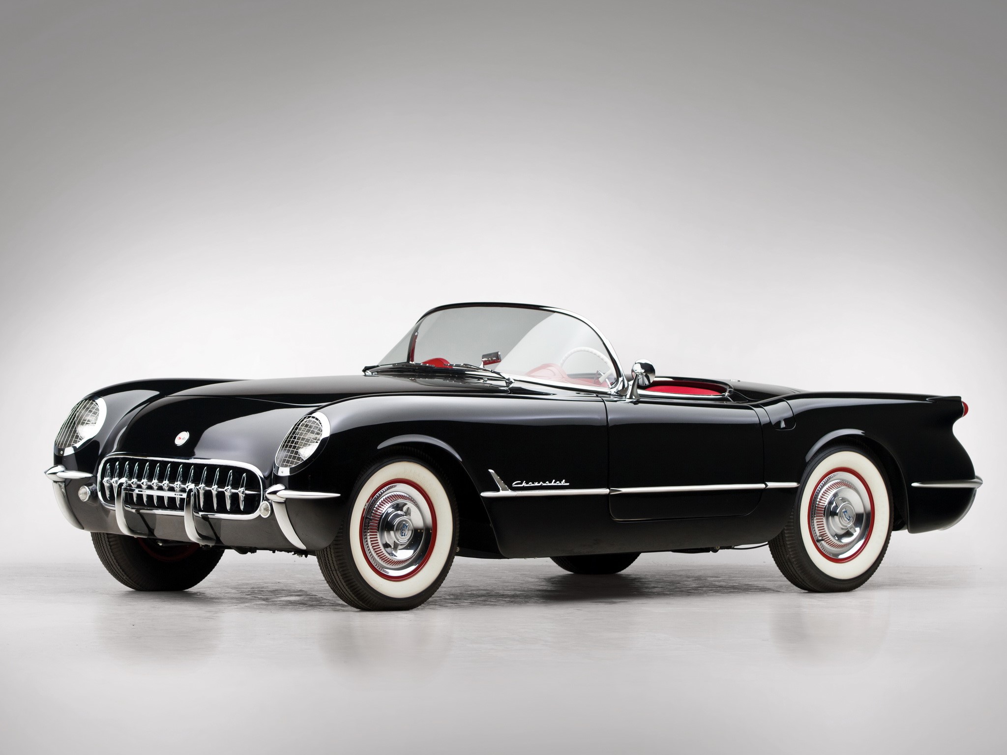 1954 Chevrolet Corvette C1 Convertible HD Wallpaper