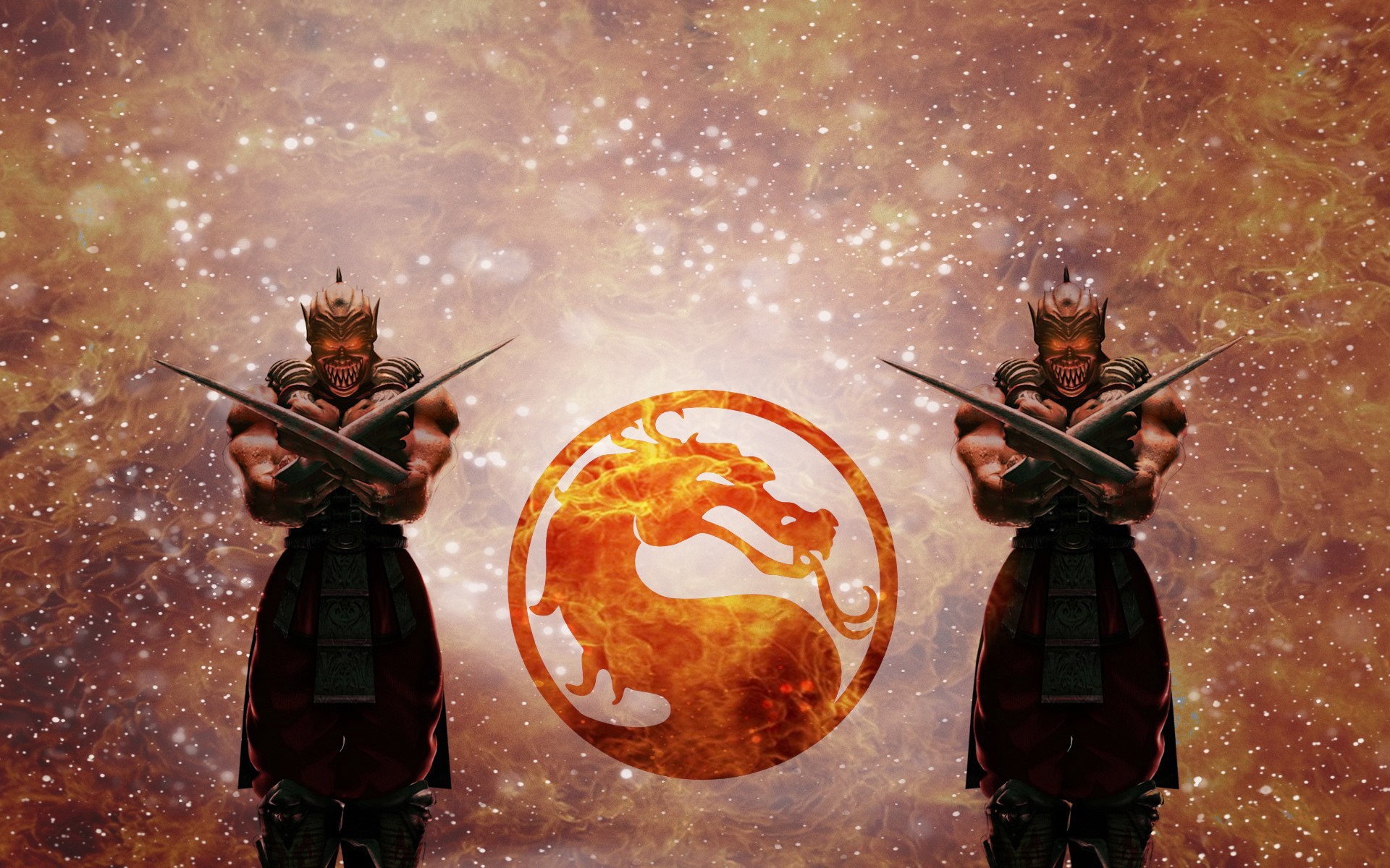 Baraka from Mortal Kombat with Dragon Logo HD Wallpaper