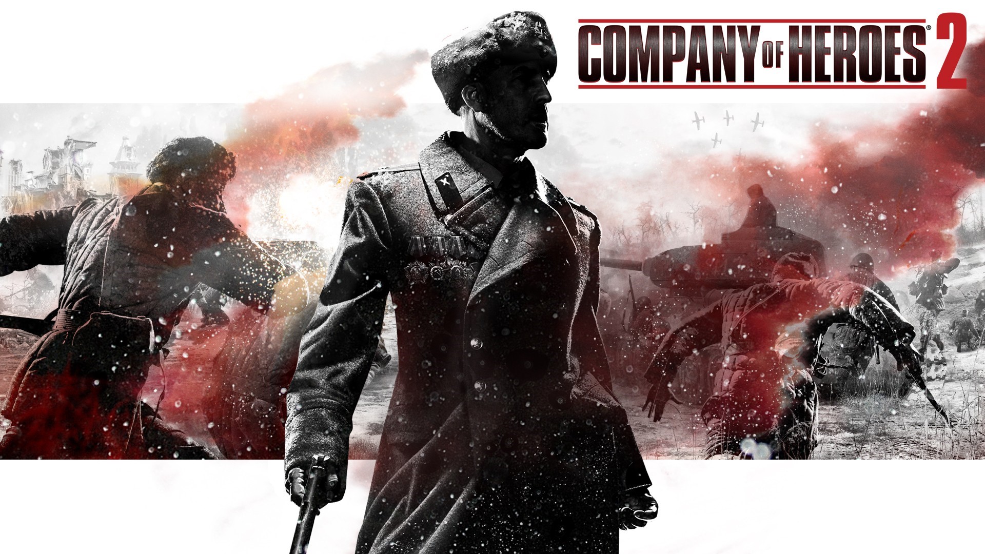 Company of Heroes 2 soldiers in battle HD Wallpaper
