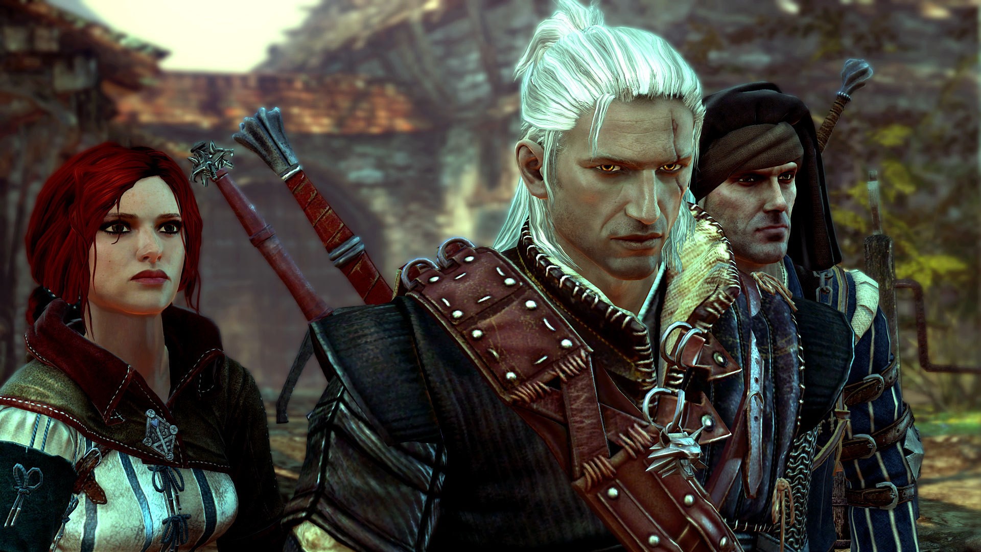 Geralt of Rivia and companions from The Witcher 2 HD Wallpaper