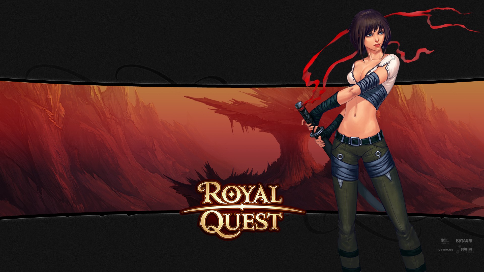 Royal Quest warrior with sword HD Wallpaper