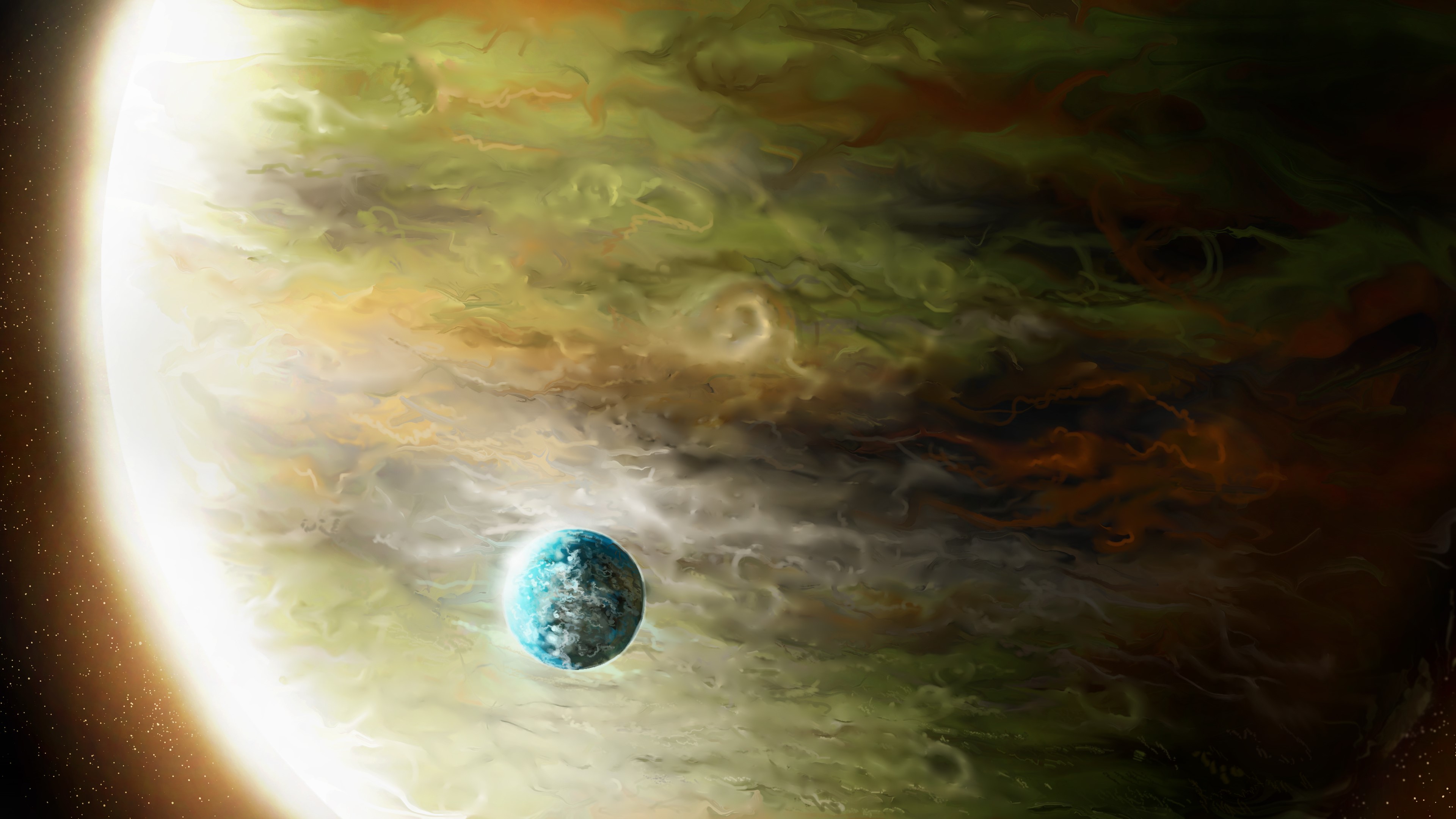 4K Planets HD Wallpaper