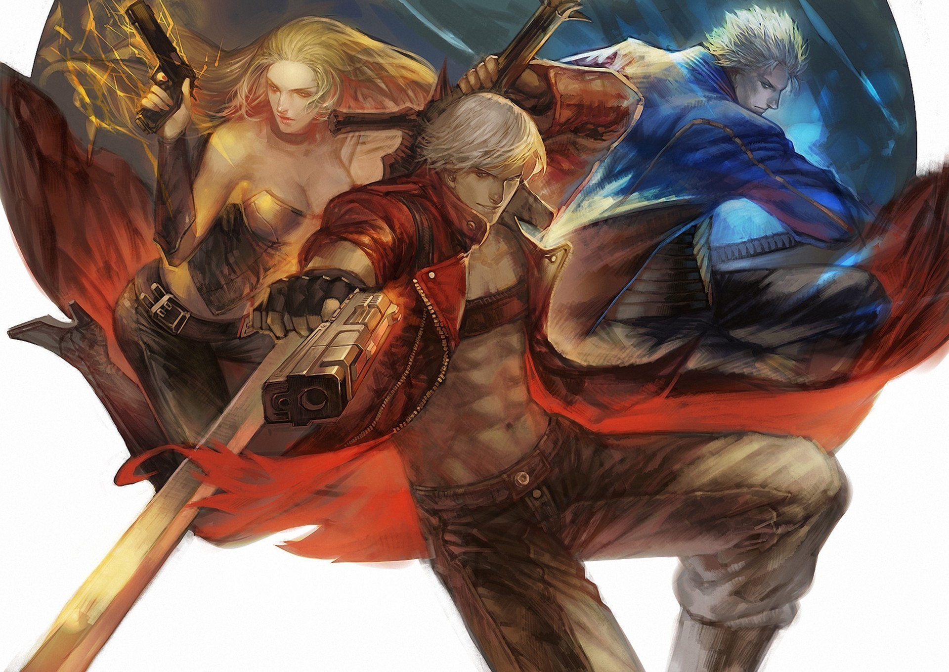 Dante and other warriors from Devil May Cry HD Wallpaper