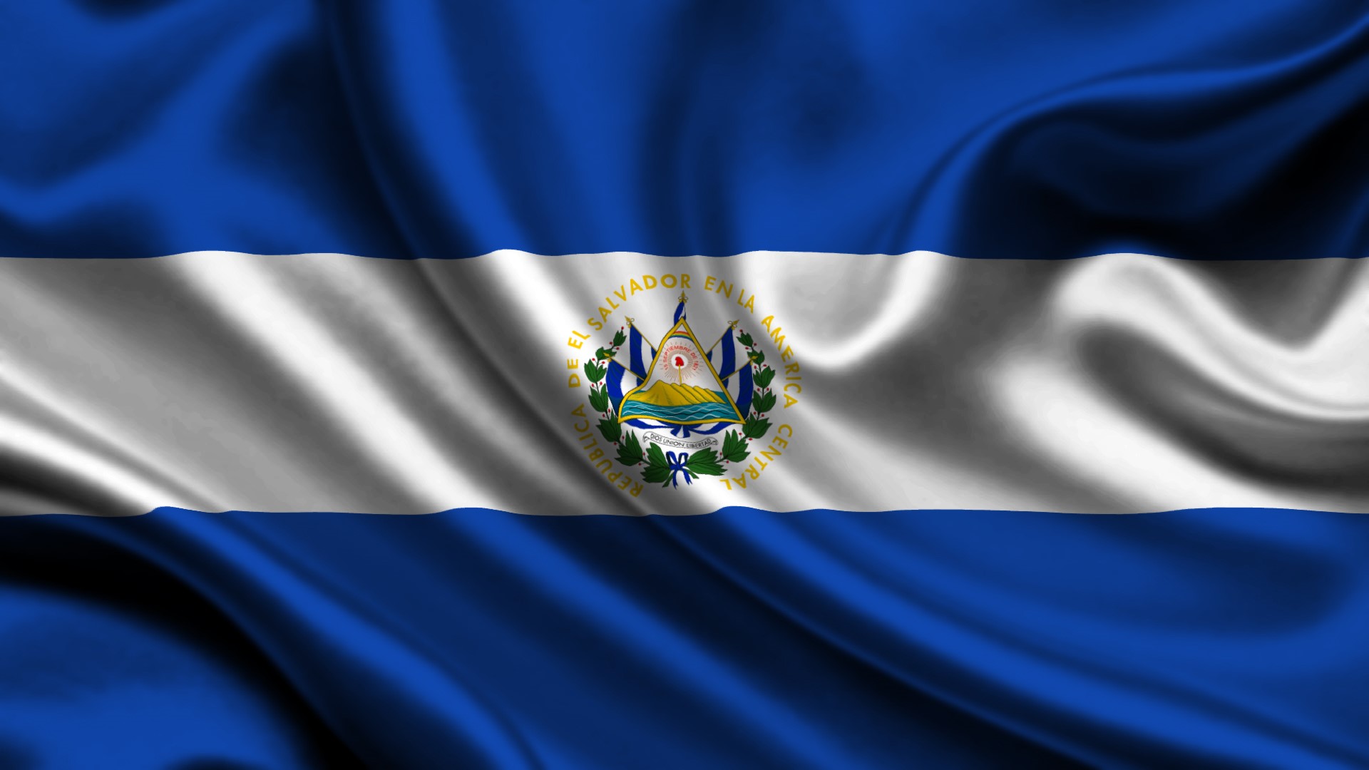 Flag of El Salvador HD Wallpaper