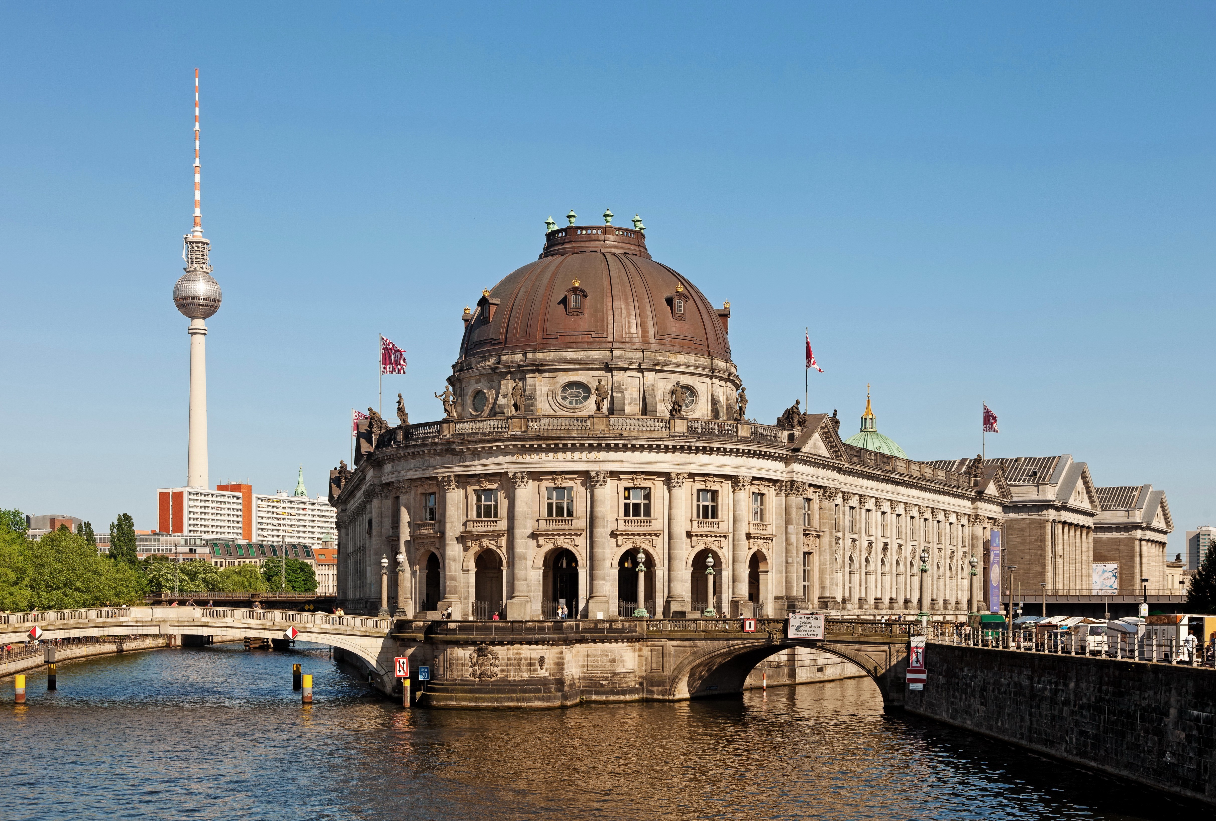 Bode Museum and TV Tower in Berlin, Germany HD Wallpaper