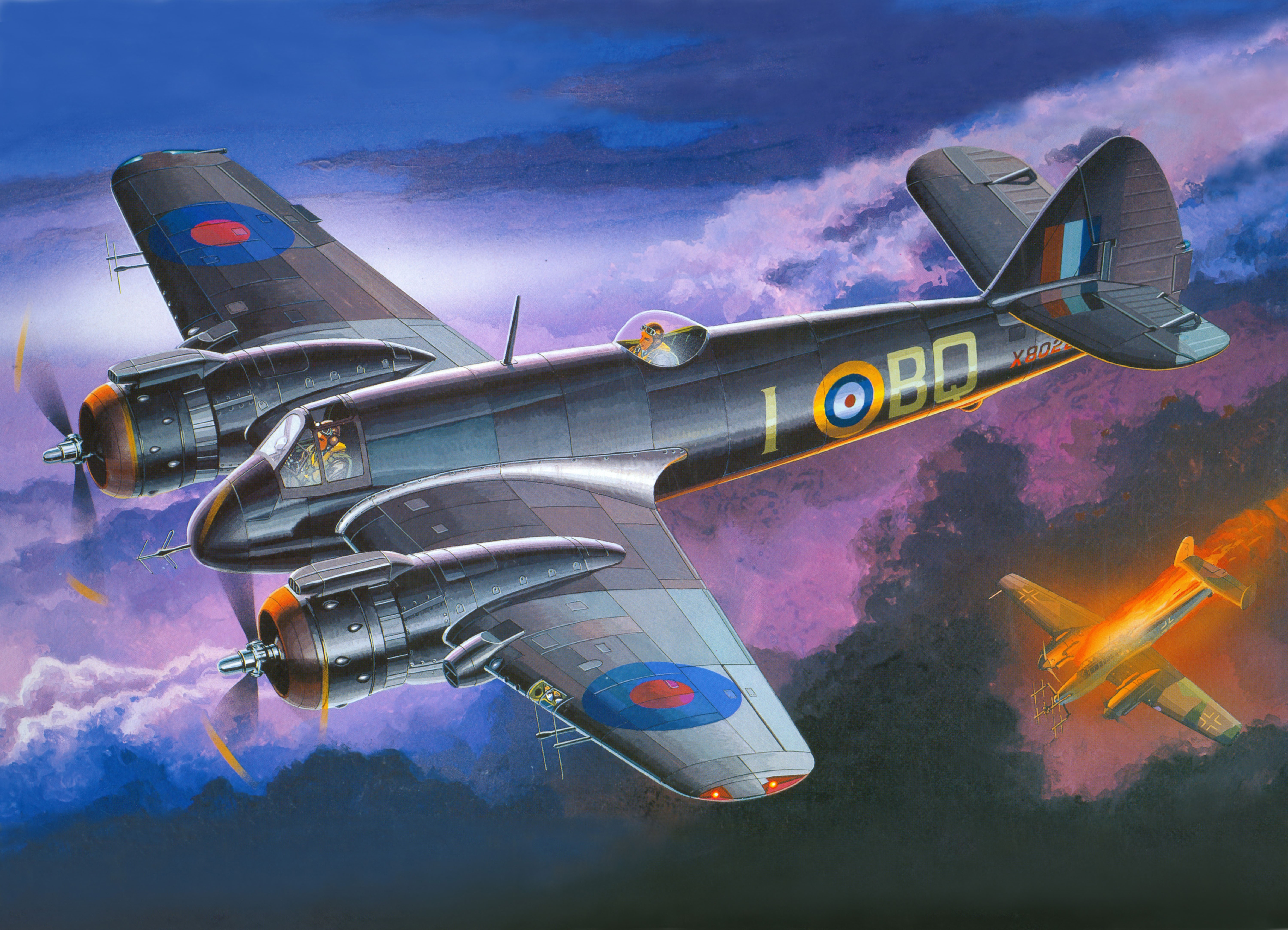 Bristol Beaufighter Mk. VI in flight HD Wallpaper