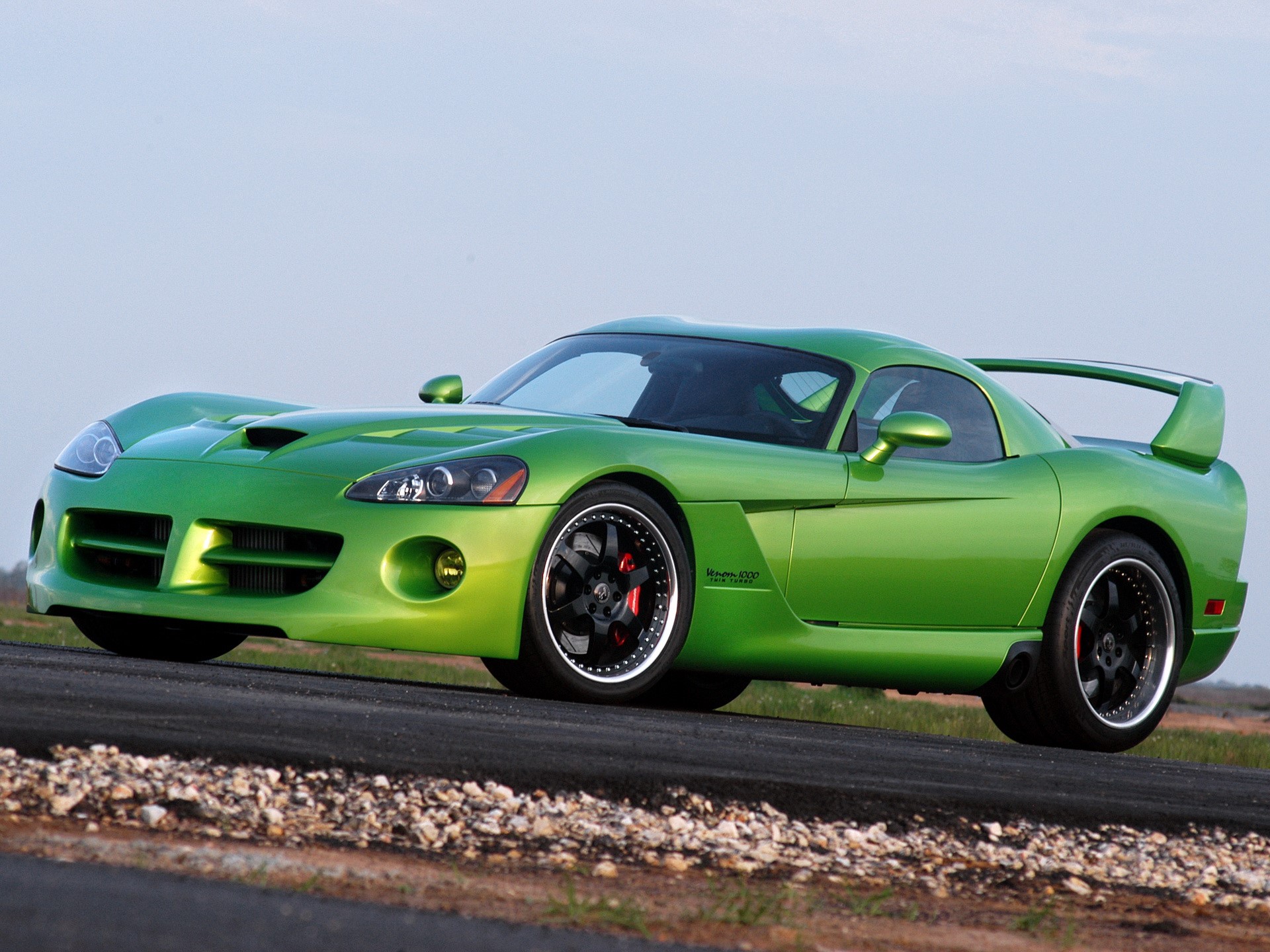 Green Hennessey Viper SRT-10 ACR HD Wallpaper