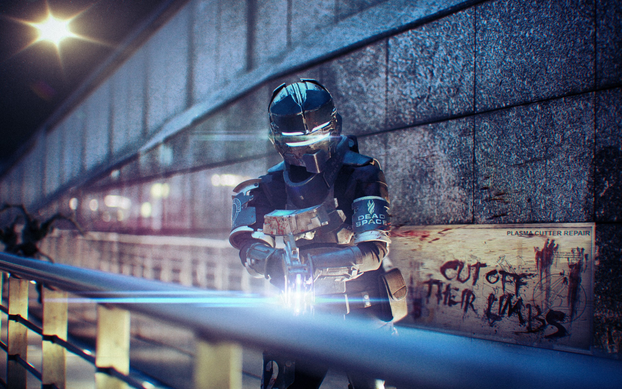 Isaac Clarke from Dead Space 3 Cosplay HD Wallpaper