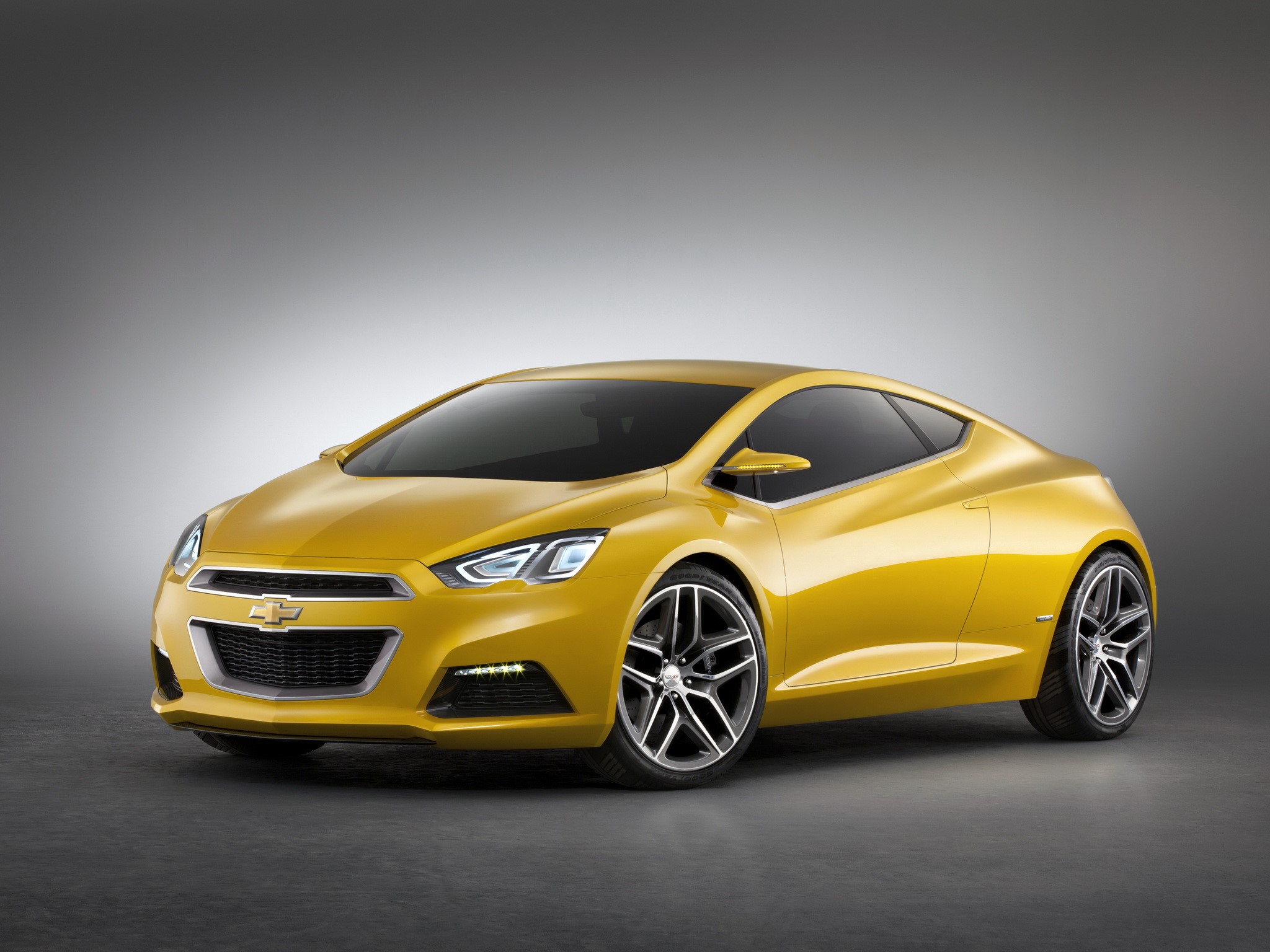 Yellow Chevrolet Tru 140S Concept Car HD Wallpaper