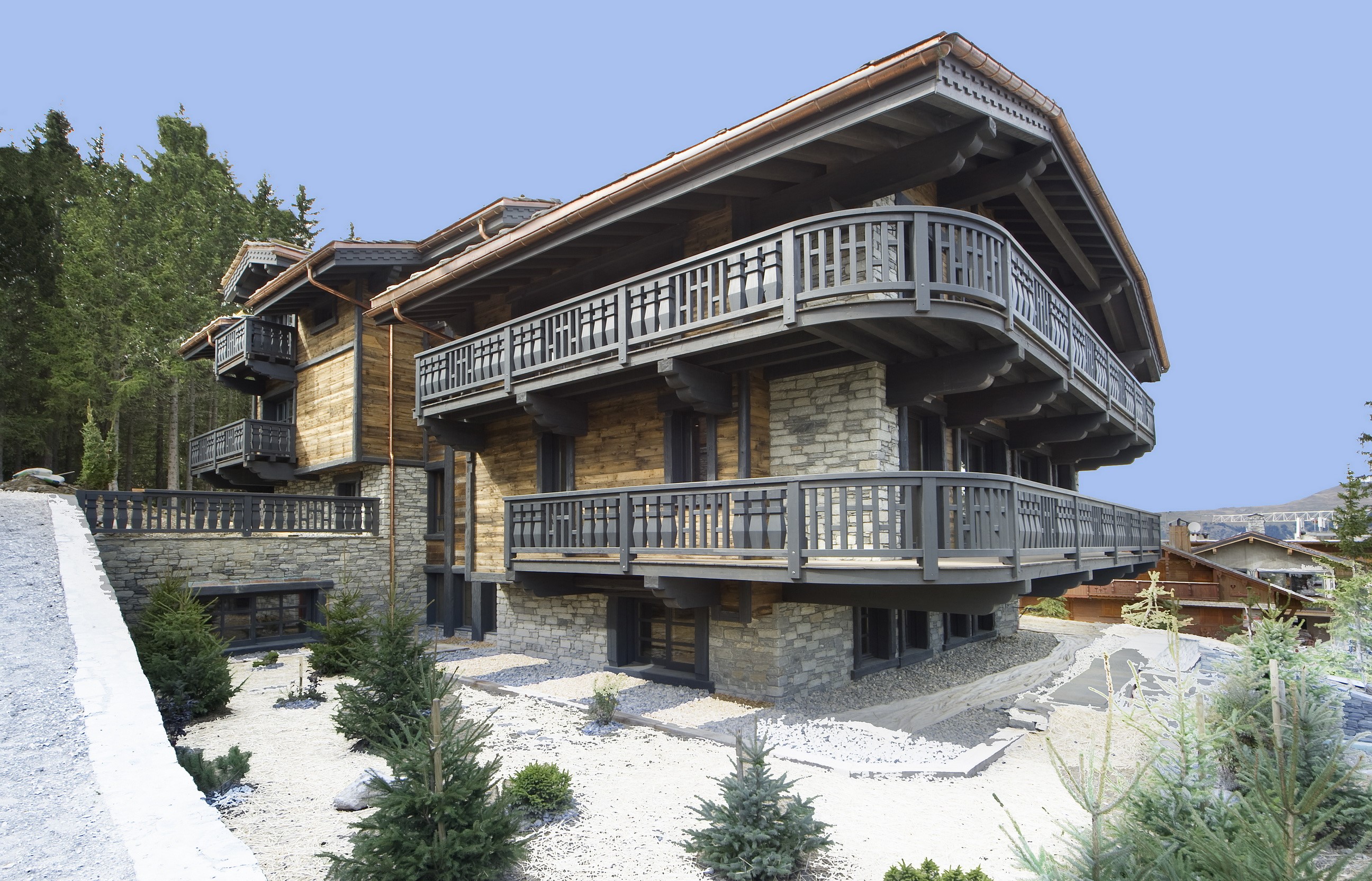 Chalet in Courchevel, France HD Wallpaper