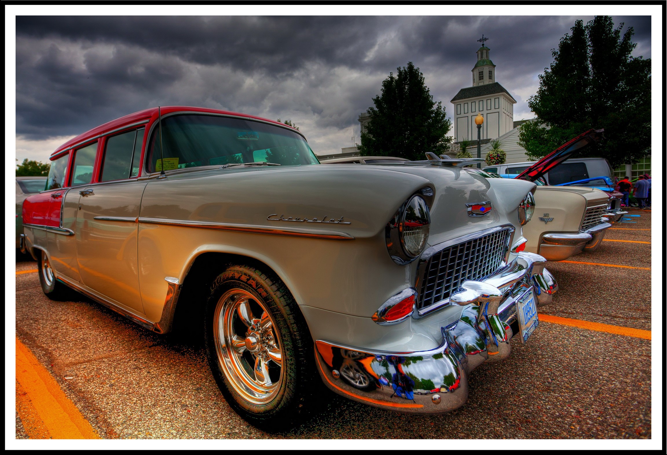 1955 Chevrolet Nomad Station Wagon HD Wallpaper