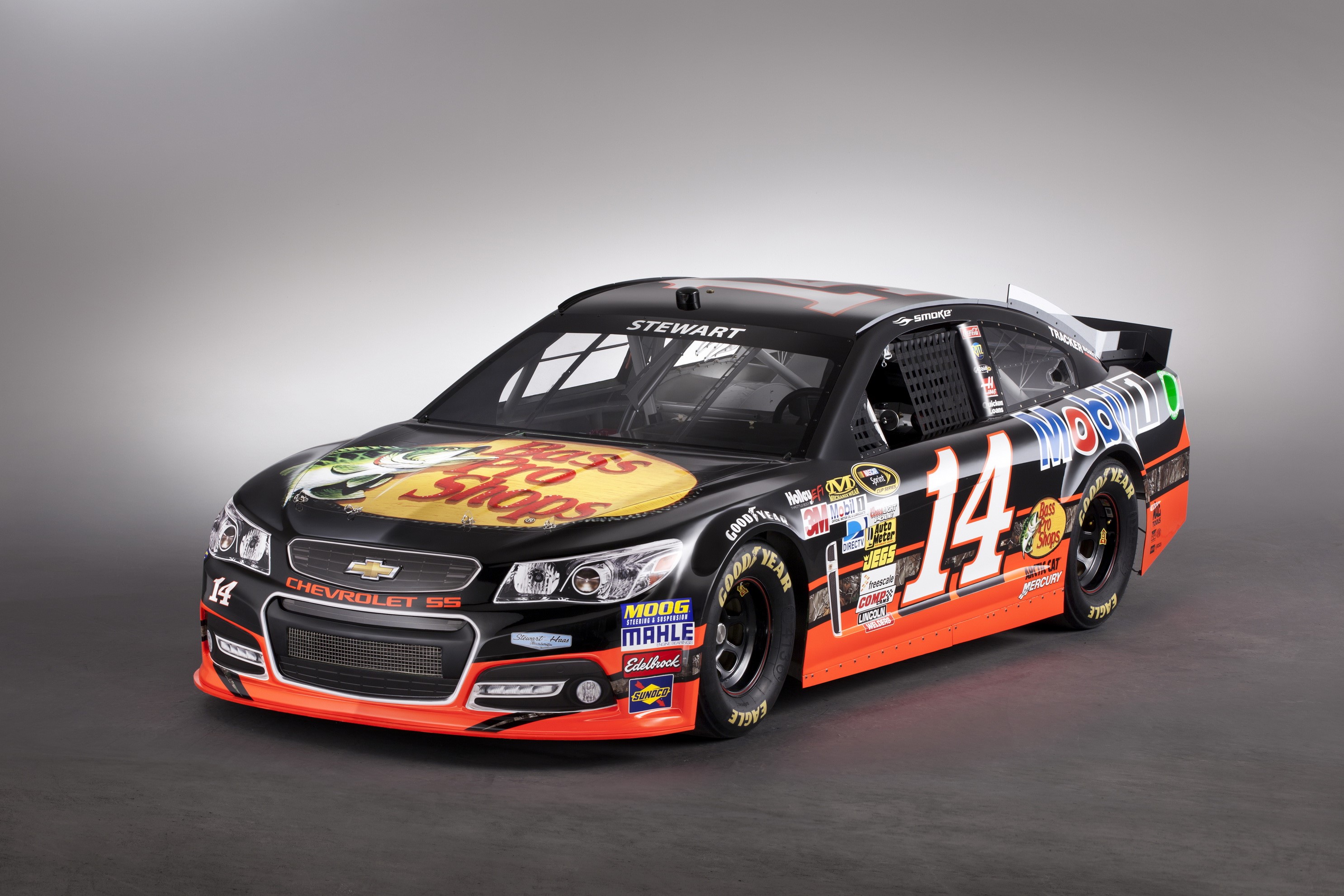 Tony Stewart's Bass Pro Shops Chevrolet SS NASCAR race car HD Wallpaper