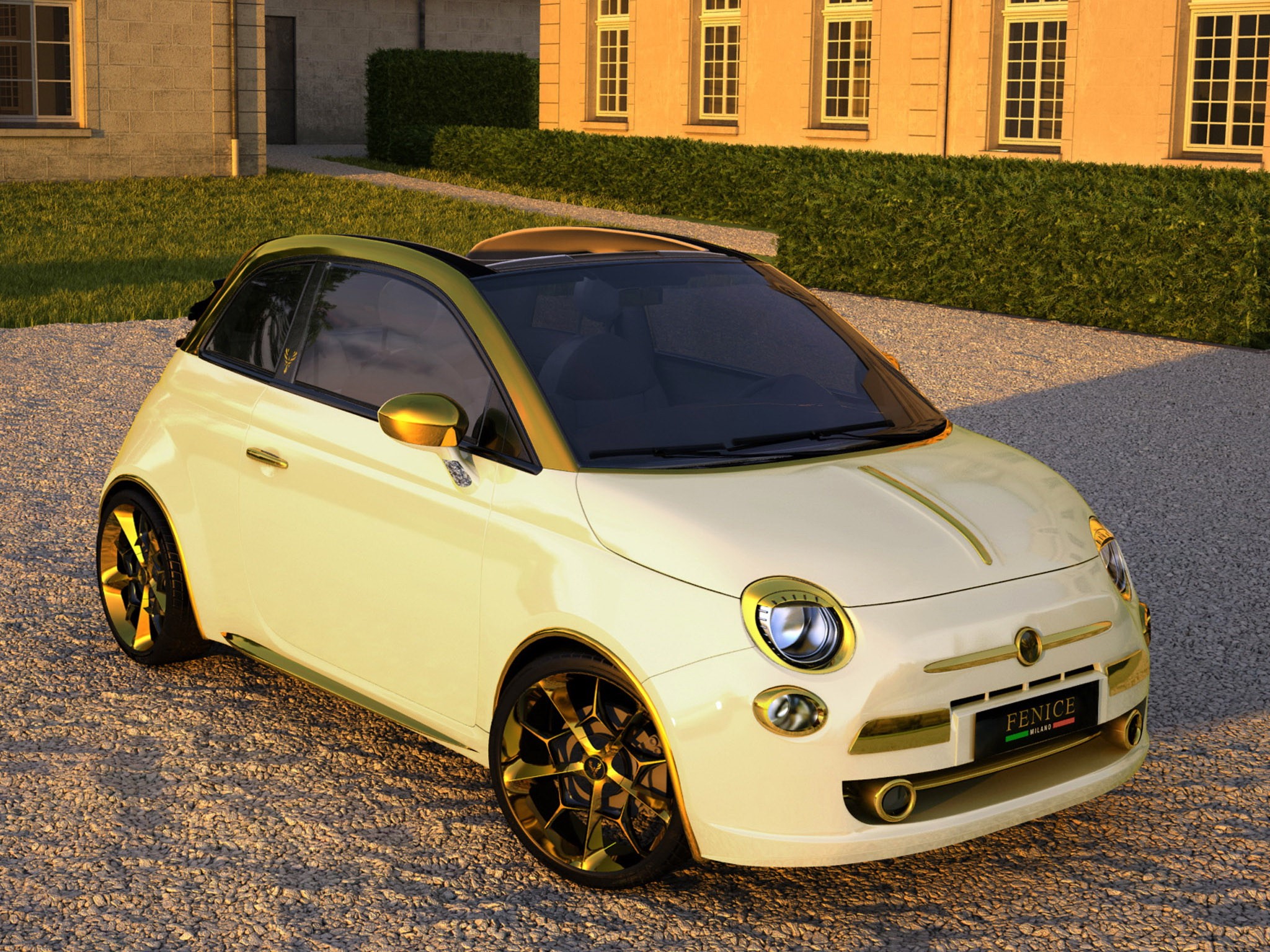 Fenice Milano 500 La Dolce Vita based on Fiat 500C HD Wallpaper