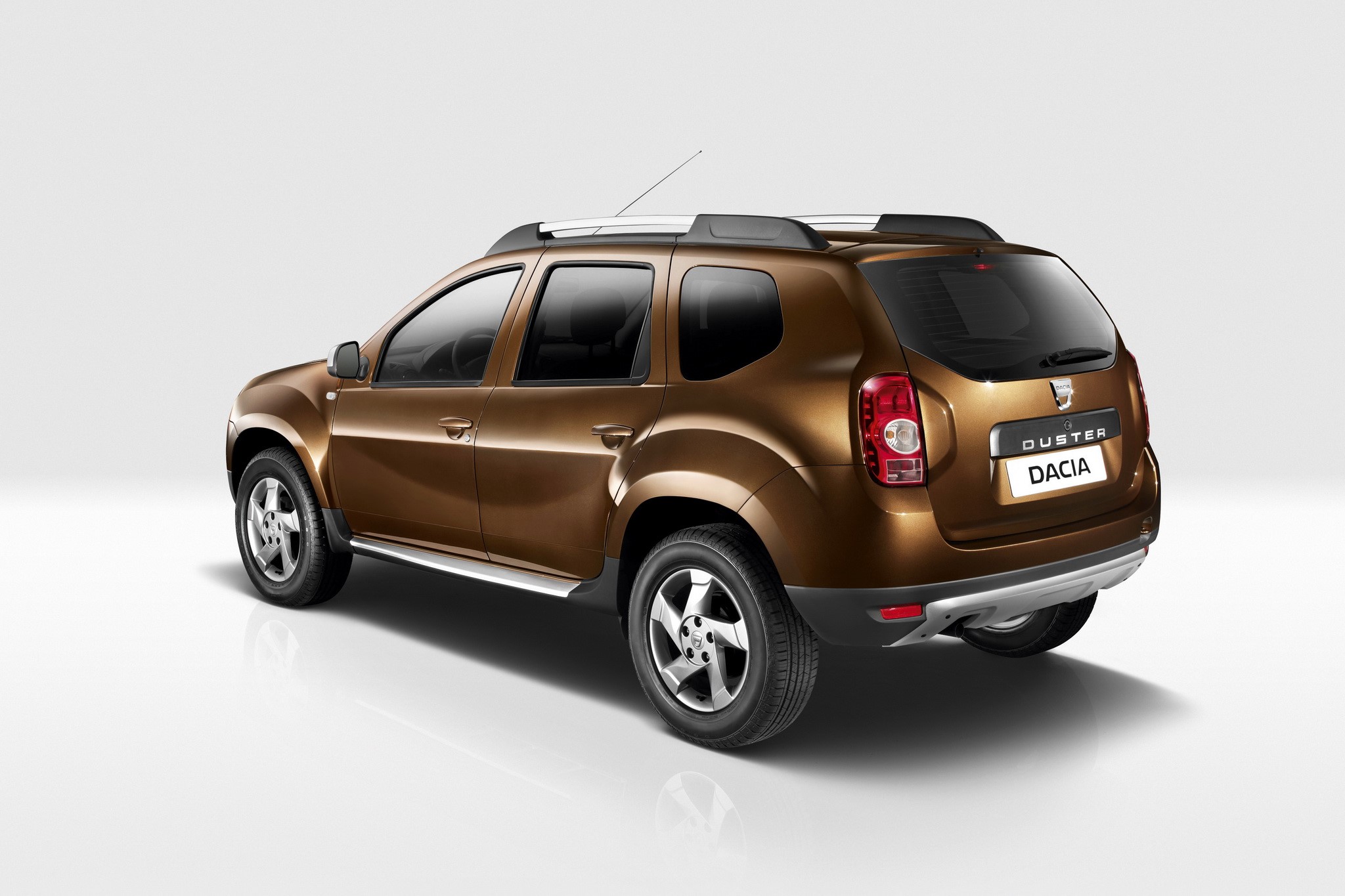 Brown Dacia Duster SUV from the back HD Wallpaper