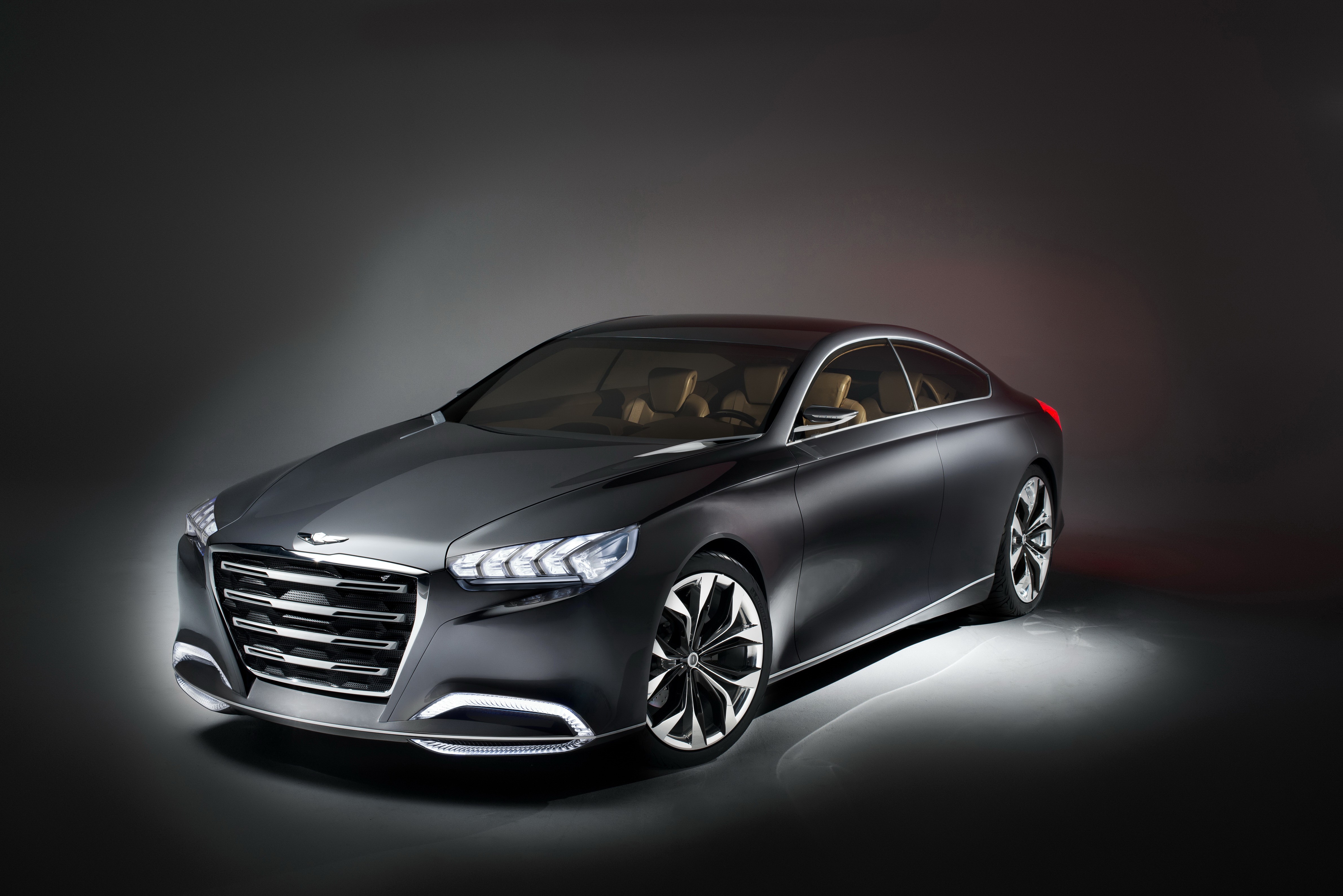 4K 2013 HCD-14 Genesis Hyundai Luxury Concept Car HD Wallpaper