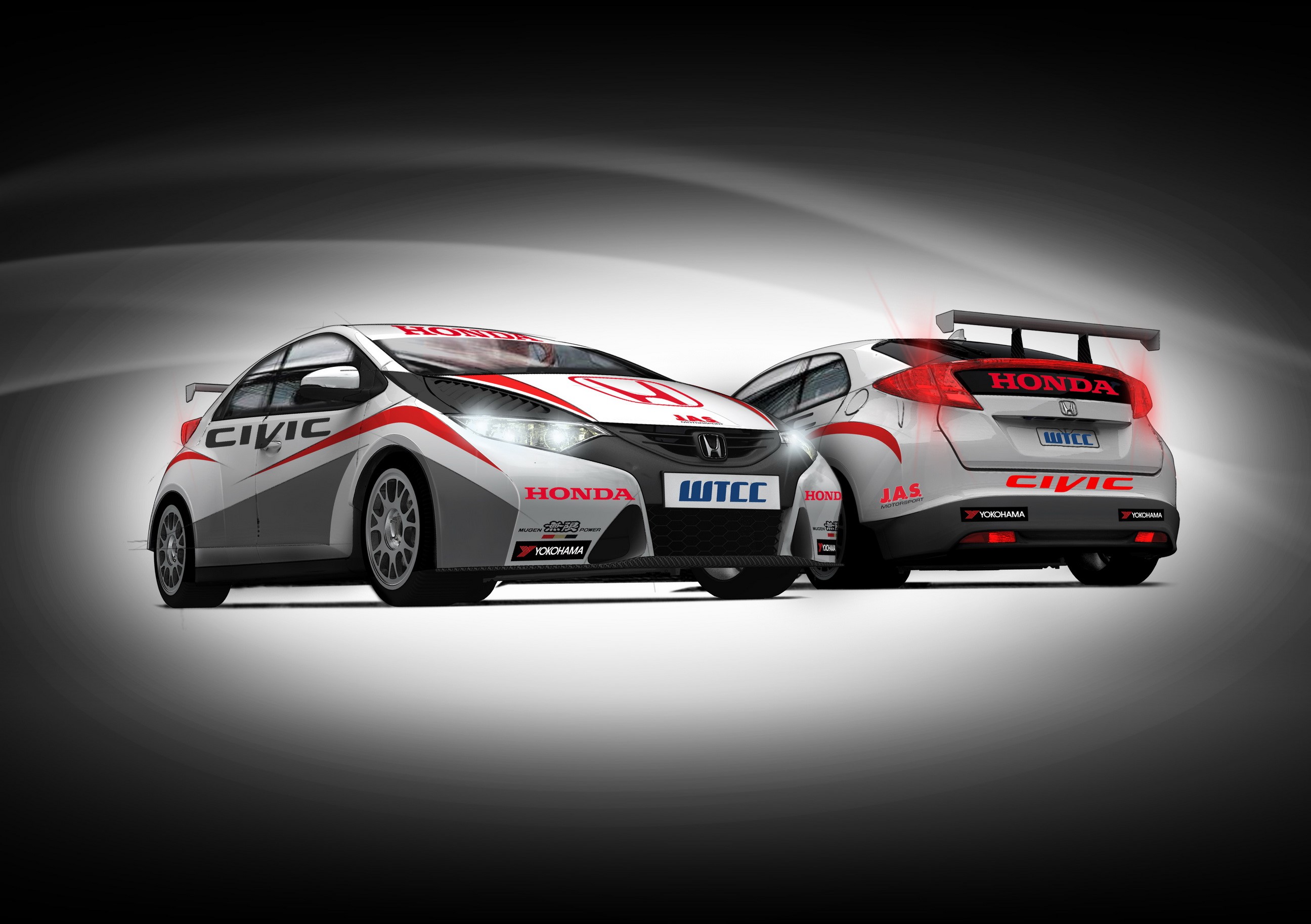 2012 Honda Civic WTCC race cars HD Wallpaper