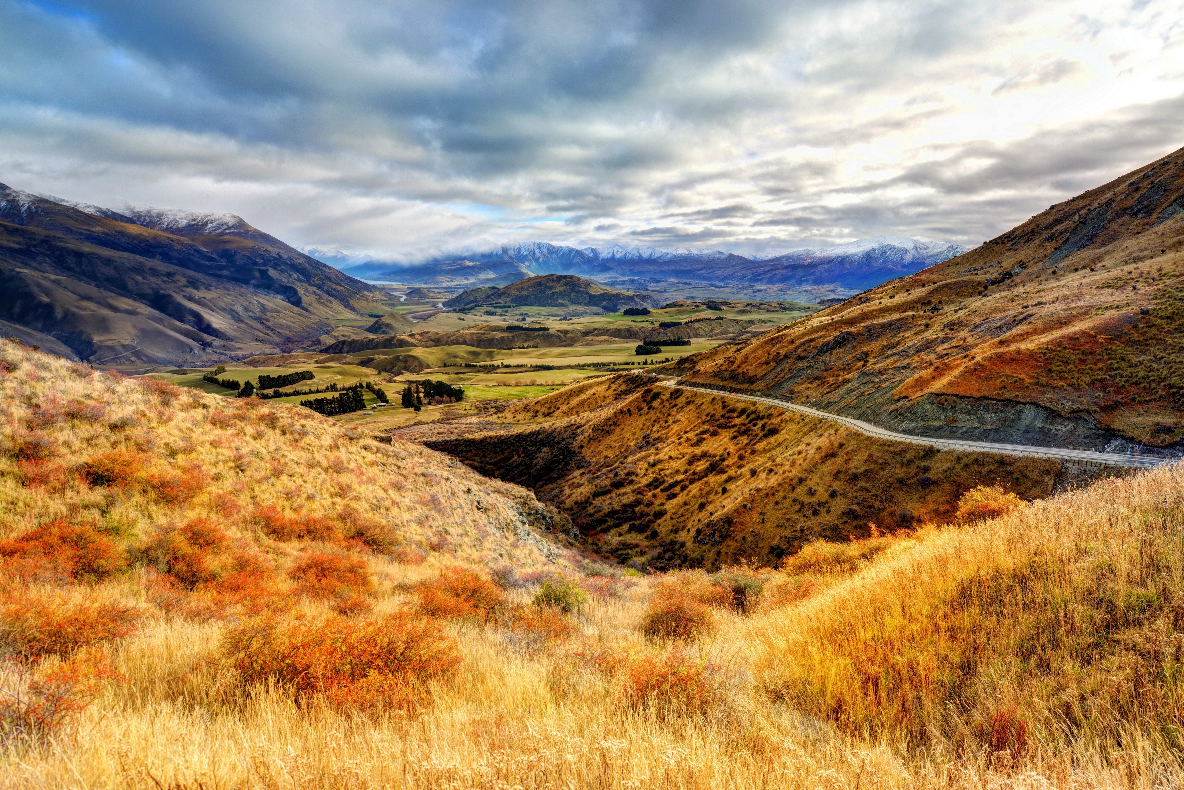4K Otago Mountains Scenery, New Zealand HD Wallpaper