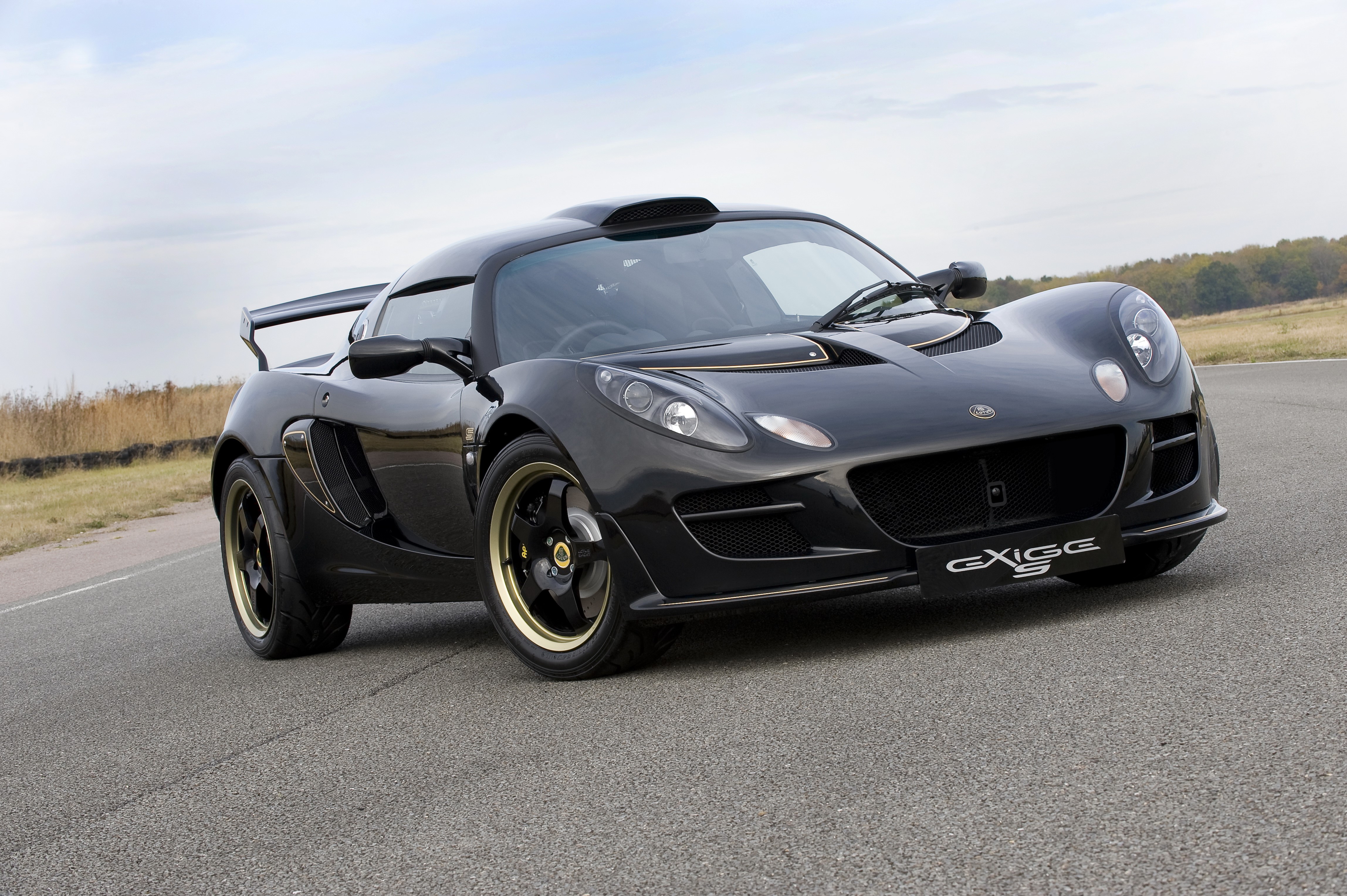 Black 2009 Lotus Exige S Type 72 on Asphalt HD Wallpaper