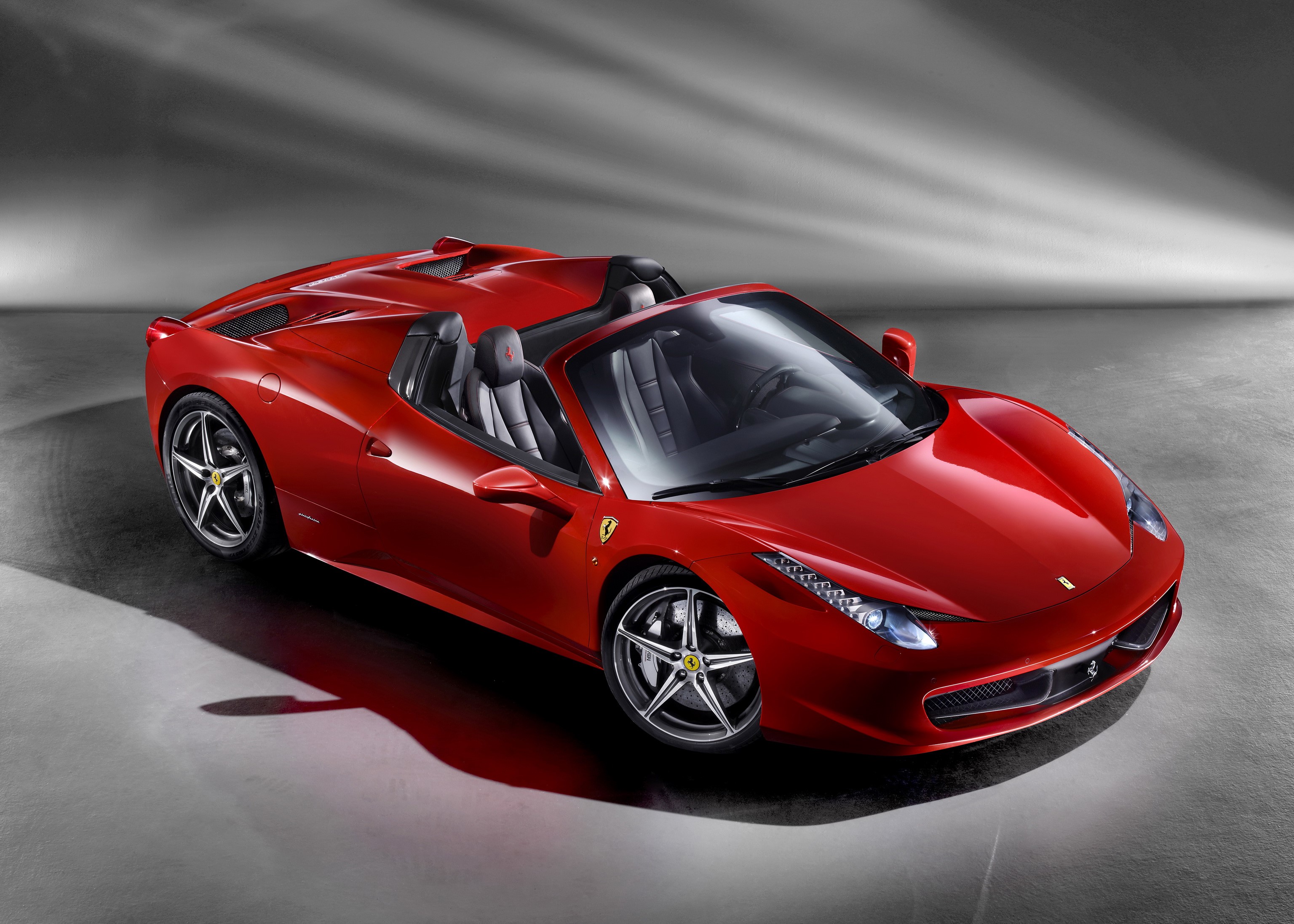 Red Ferrari 458 Italia Spider Cabriolet HD Wallpaper