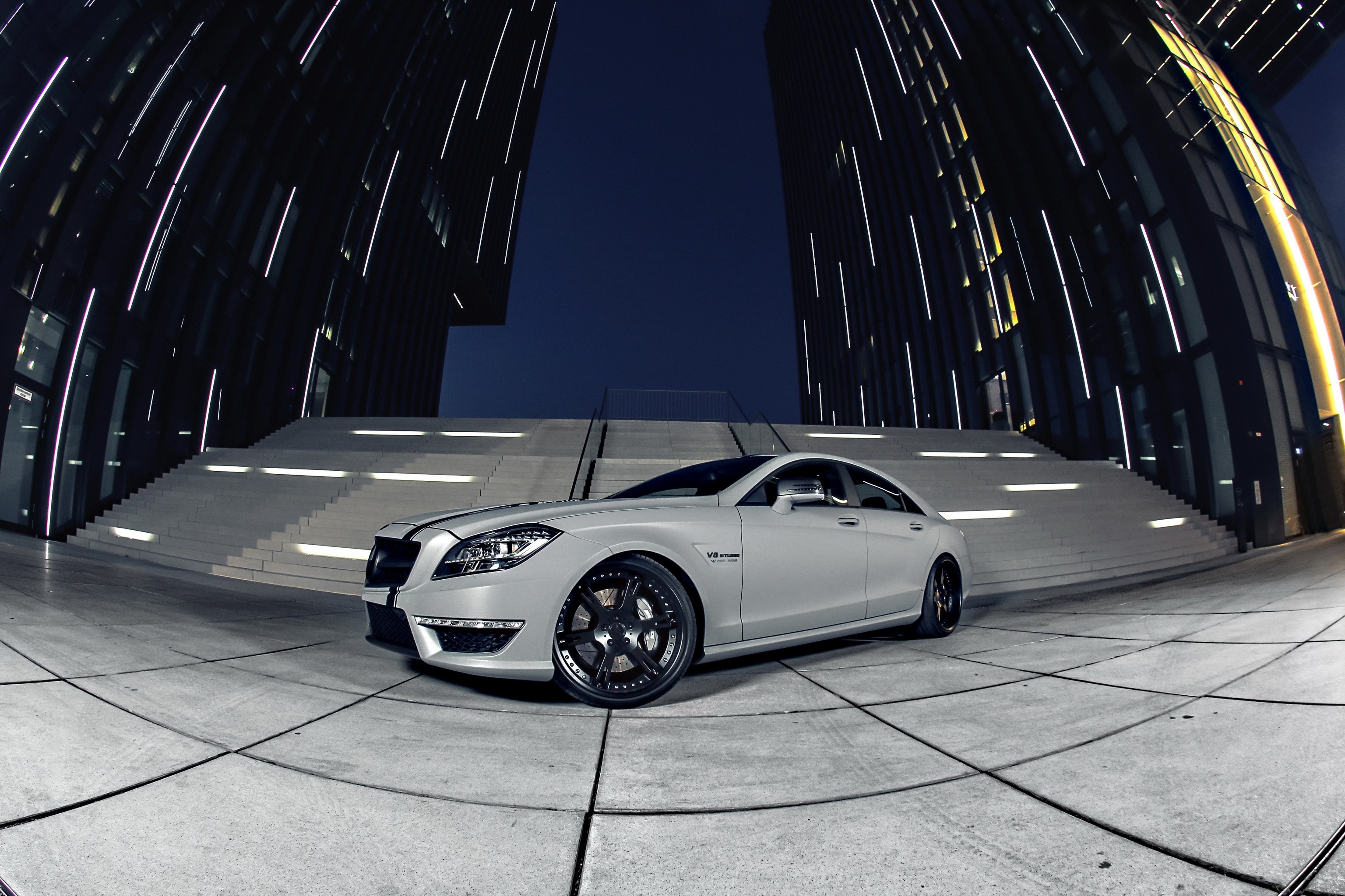 White 2012 CLS63 AMG Seven-11 Mercedes-Benz HD Wallpaper