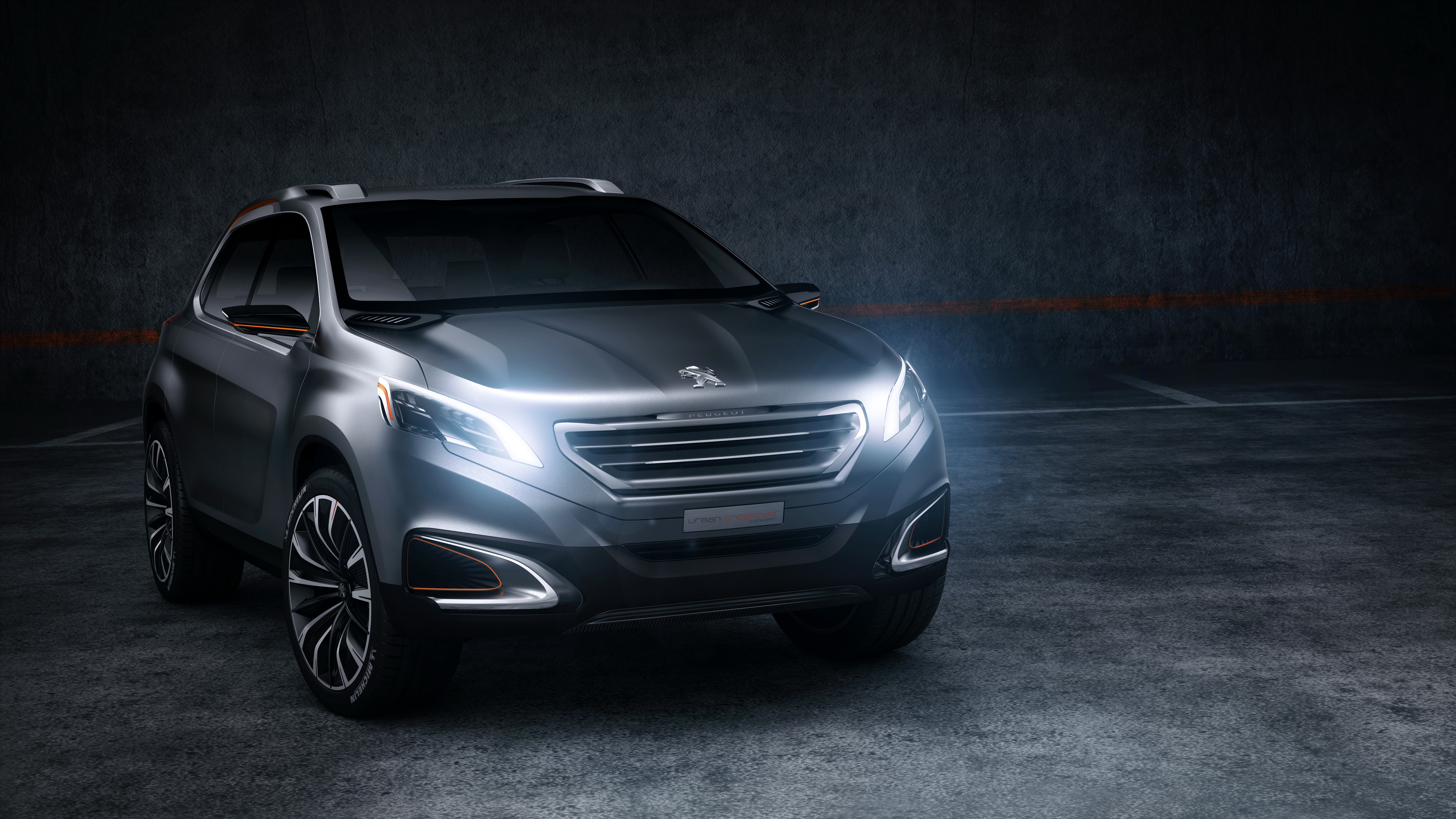 4K Peugeot Urban Concept Car Front View HD Wallpaper