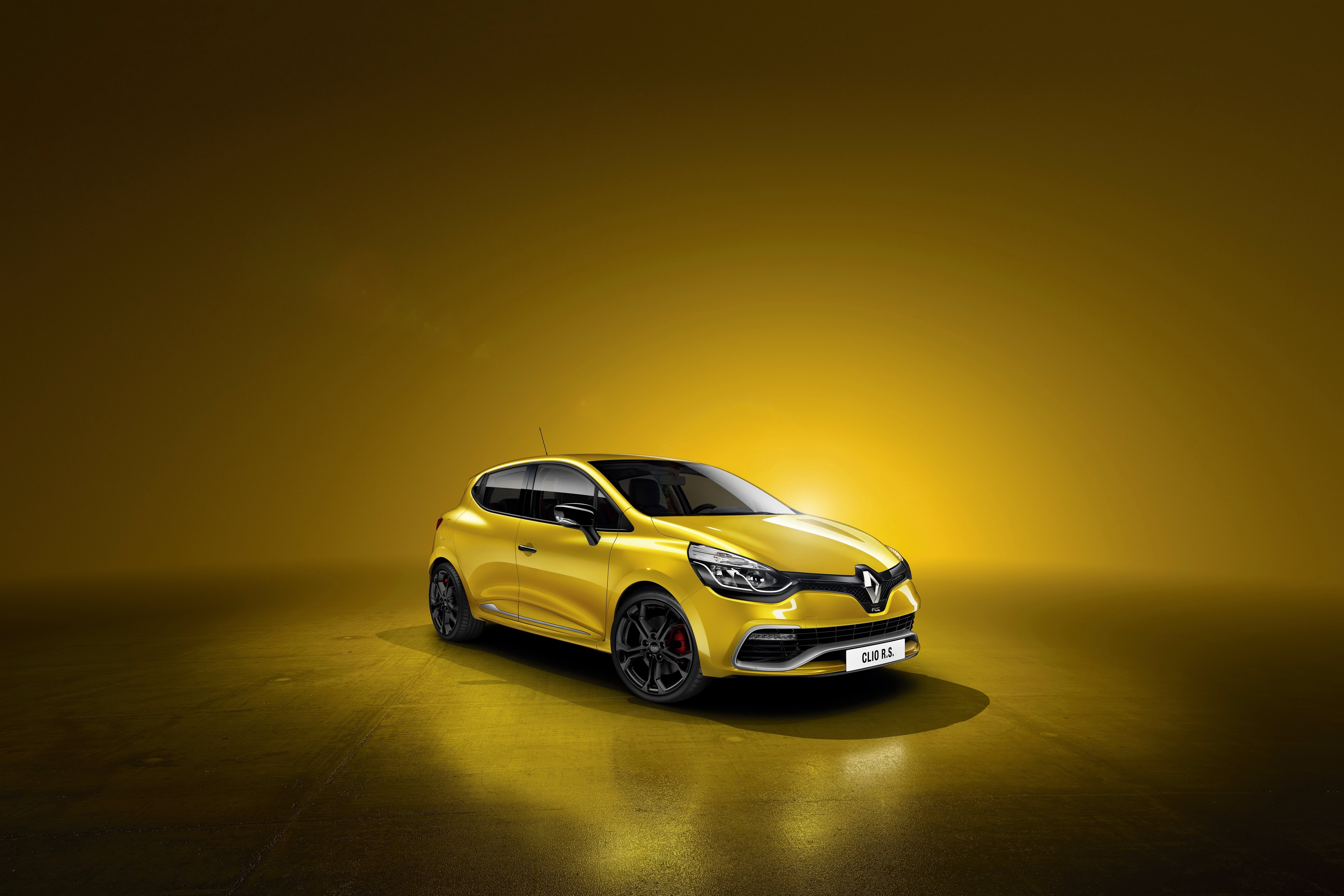 Yellow Renault Clio RS 200 EDC HD Wallpaper