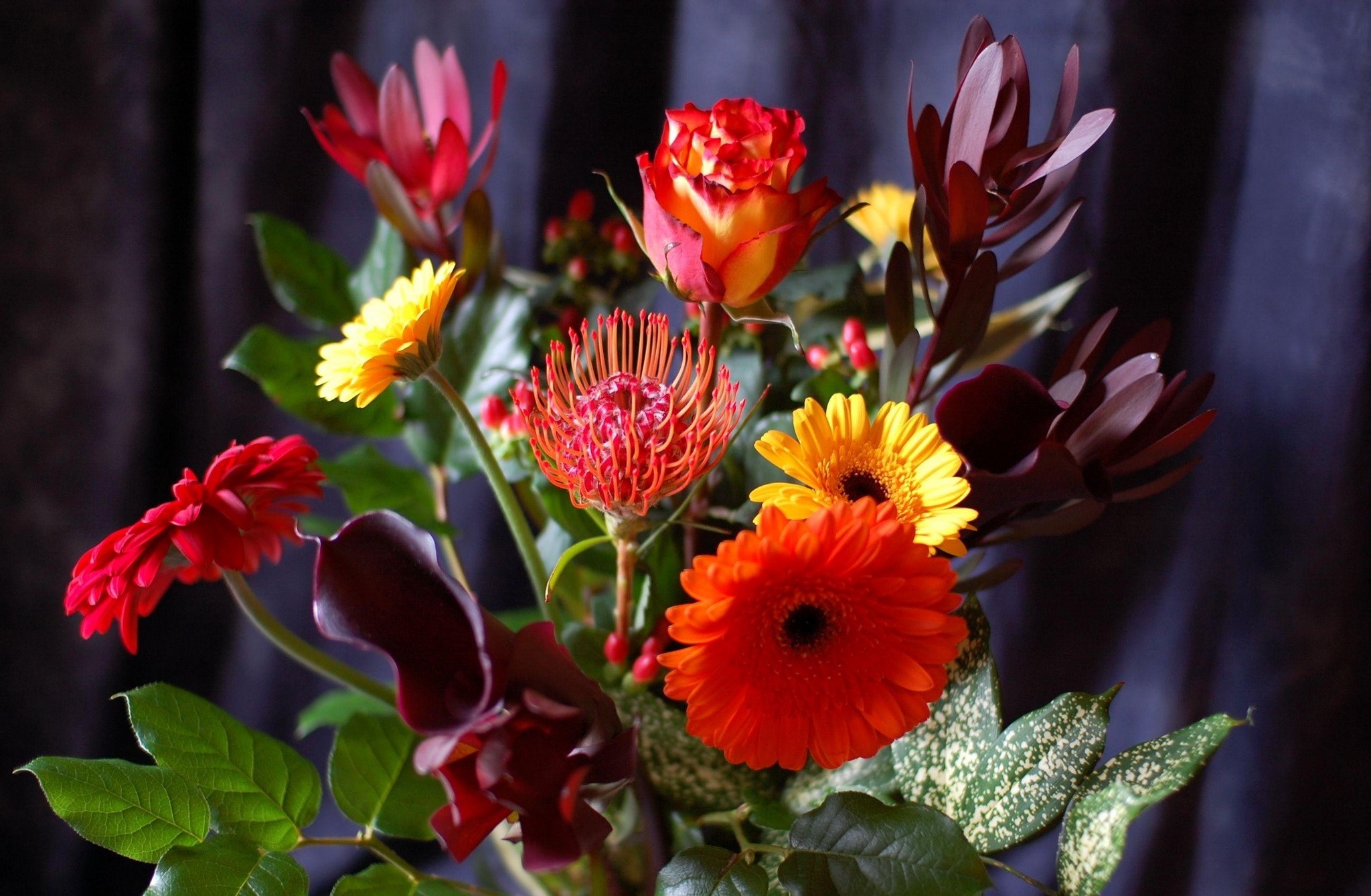 Bouquet of assorted flowers HD Wallpaper