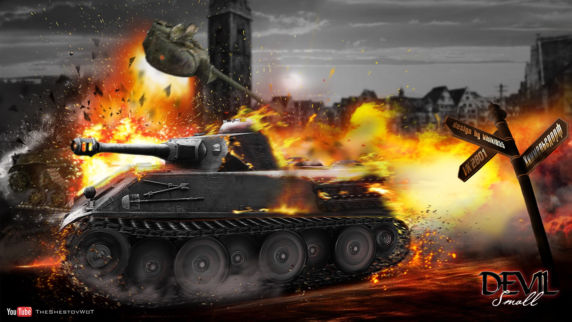 World of Tanks tank explosion HD Wallpaper