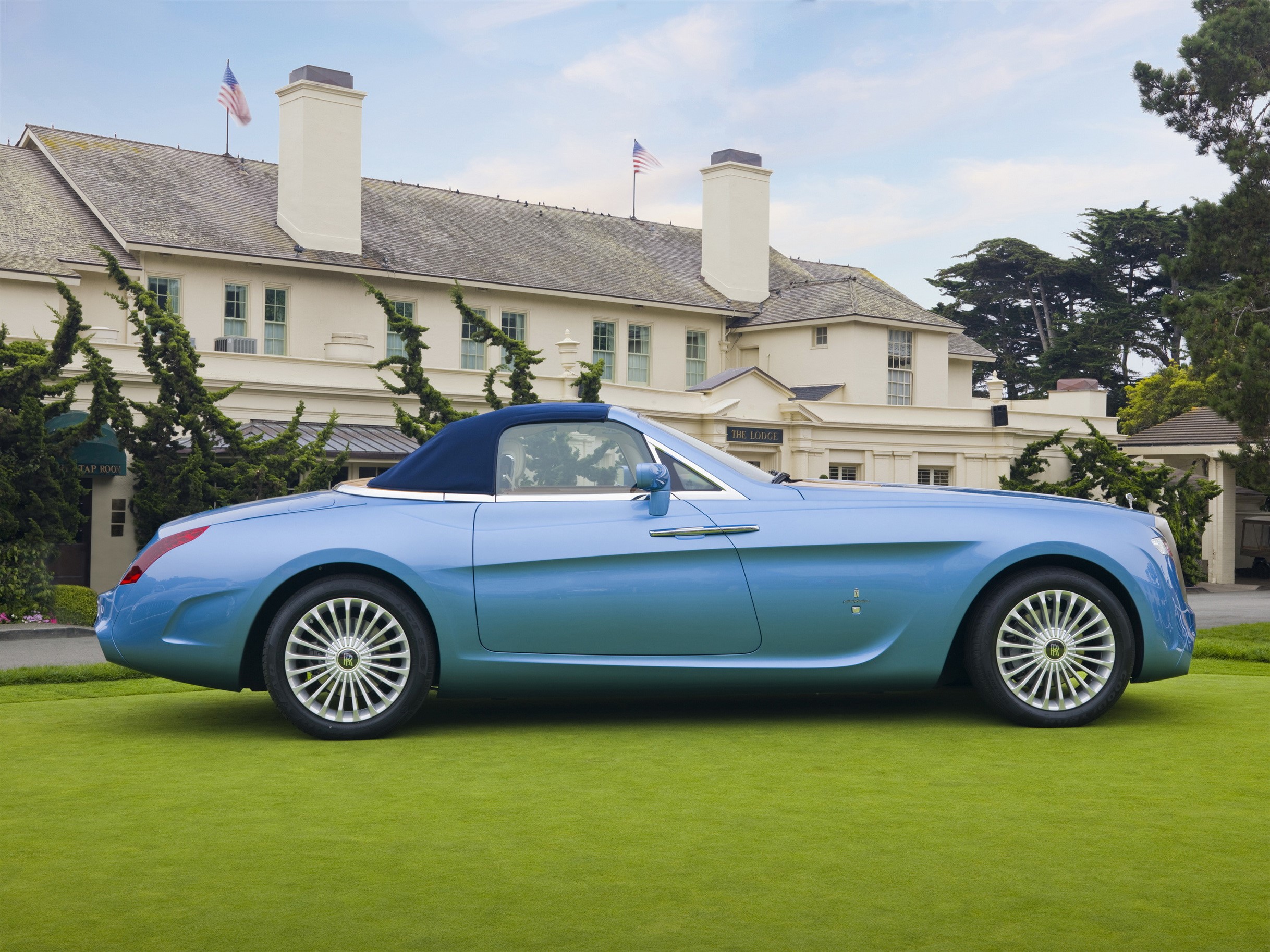 2008 Rolls-Royce Hyperion convertible on grass HD Wallpaper