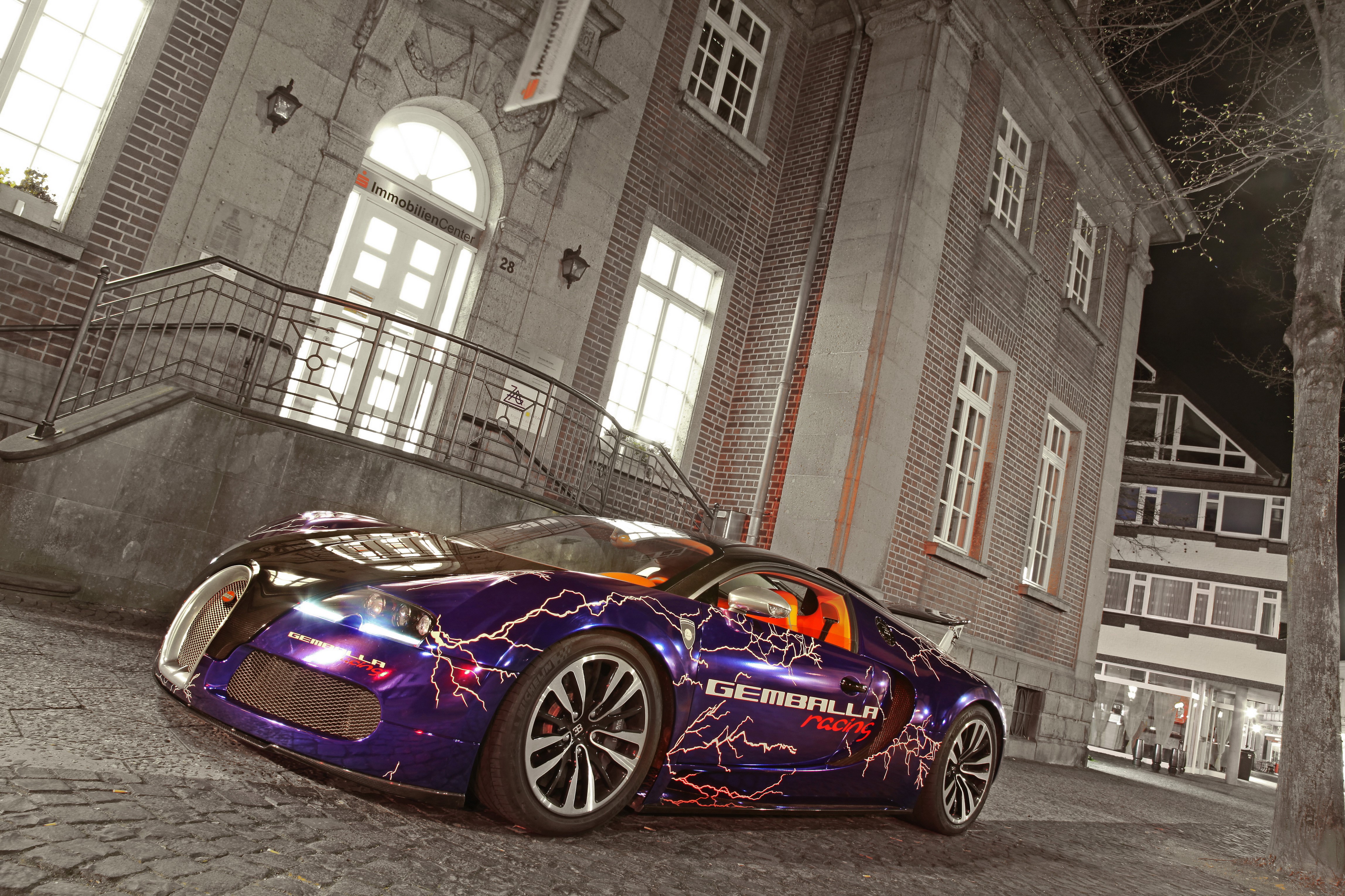 Gemballa Racing Bugatti Veyron Sang Noir HD Wallpaper