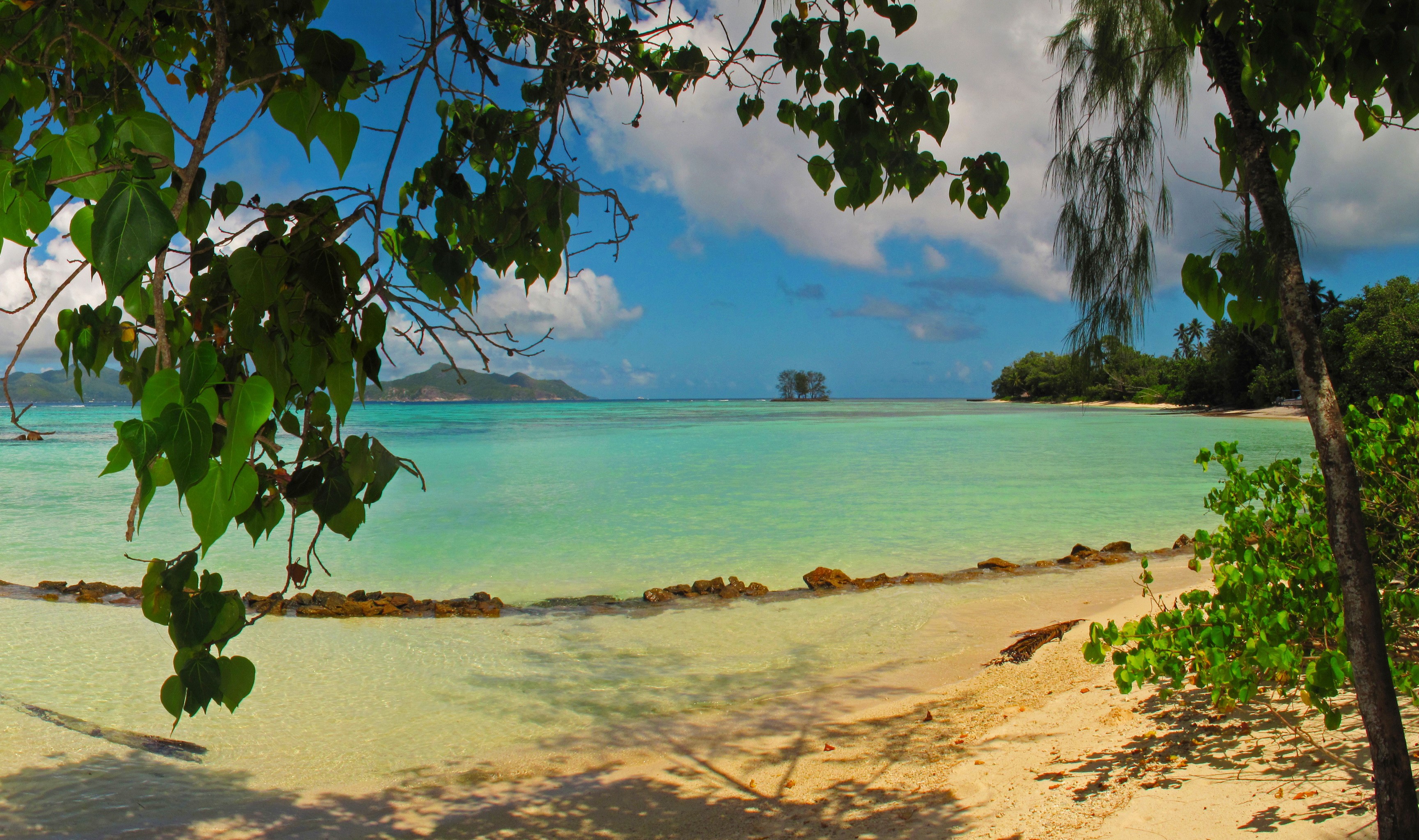 Seychelles La Digue Beach Scenery HD Wallpaper