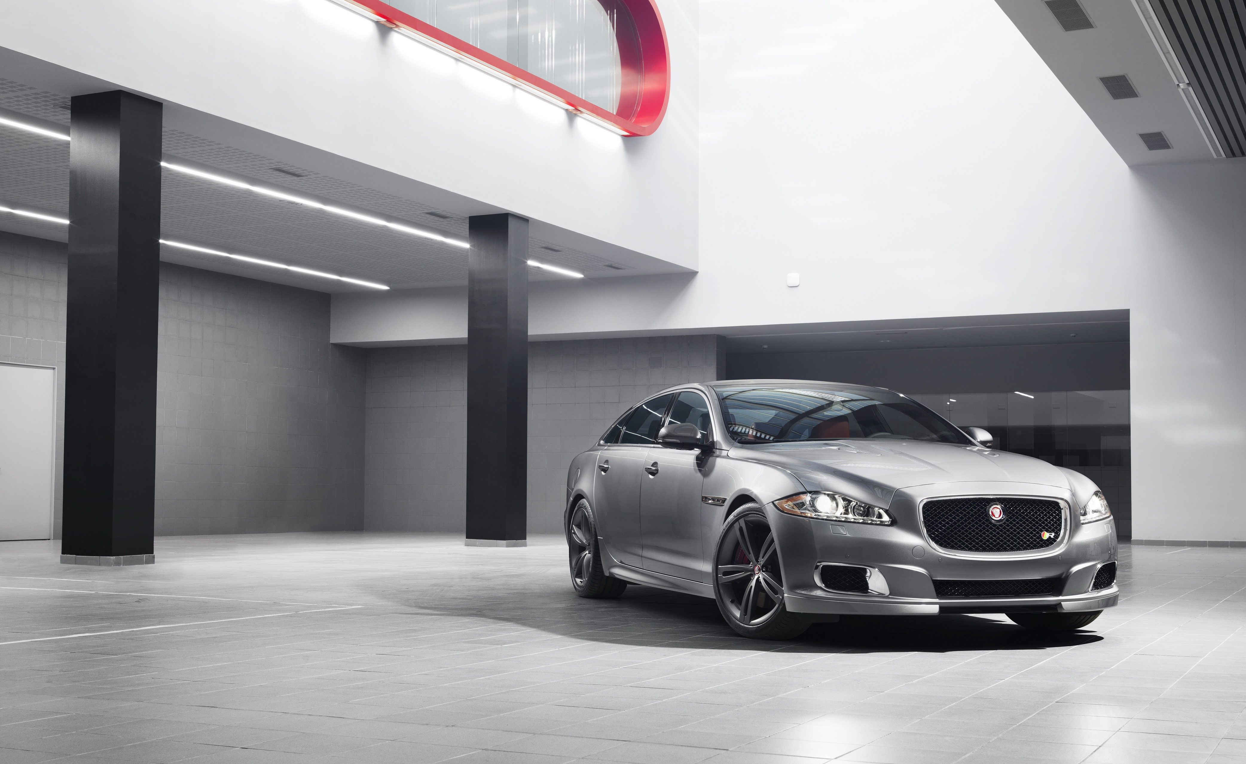 2013 Jaguar XJR Silver HD Wallpaper