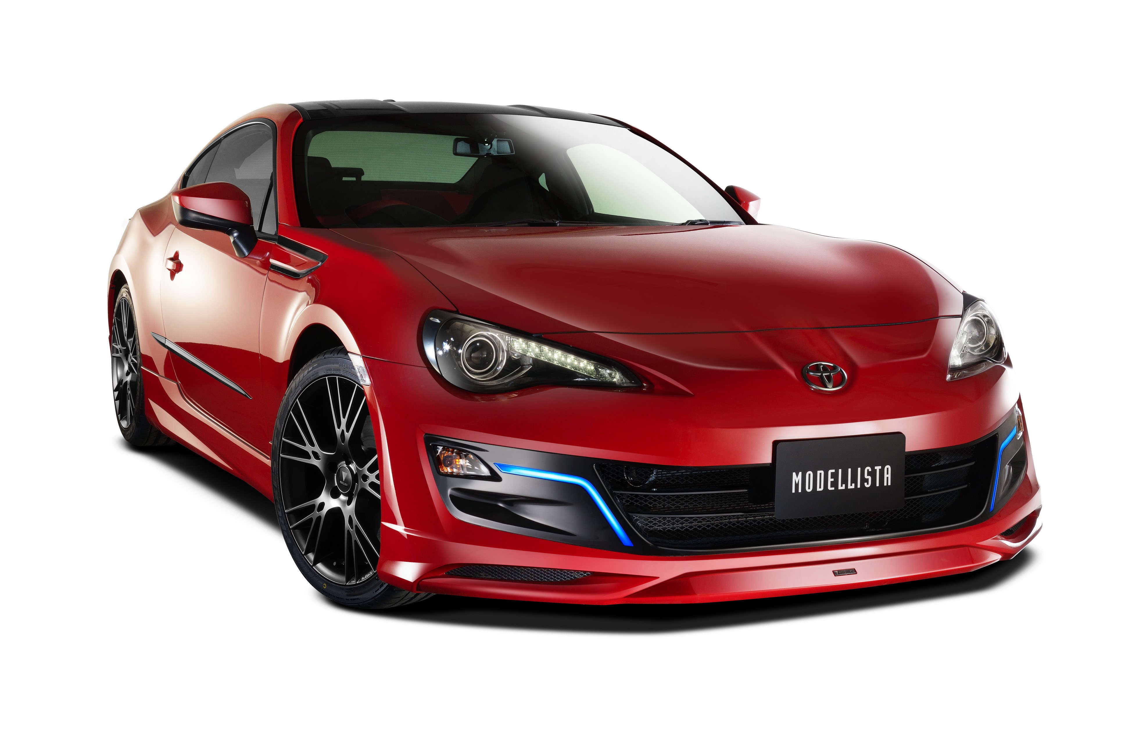 Red 2013 Toyota 86 Modellista HD Wallpaper