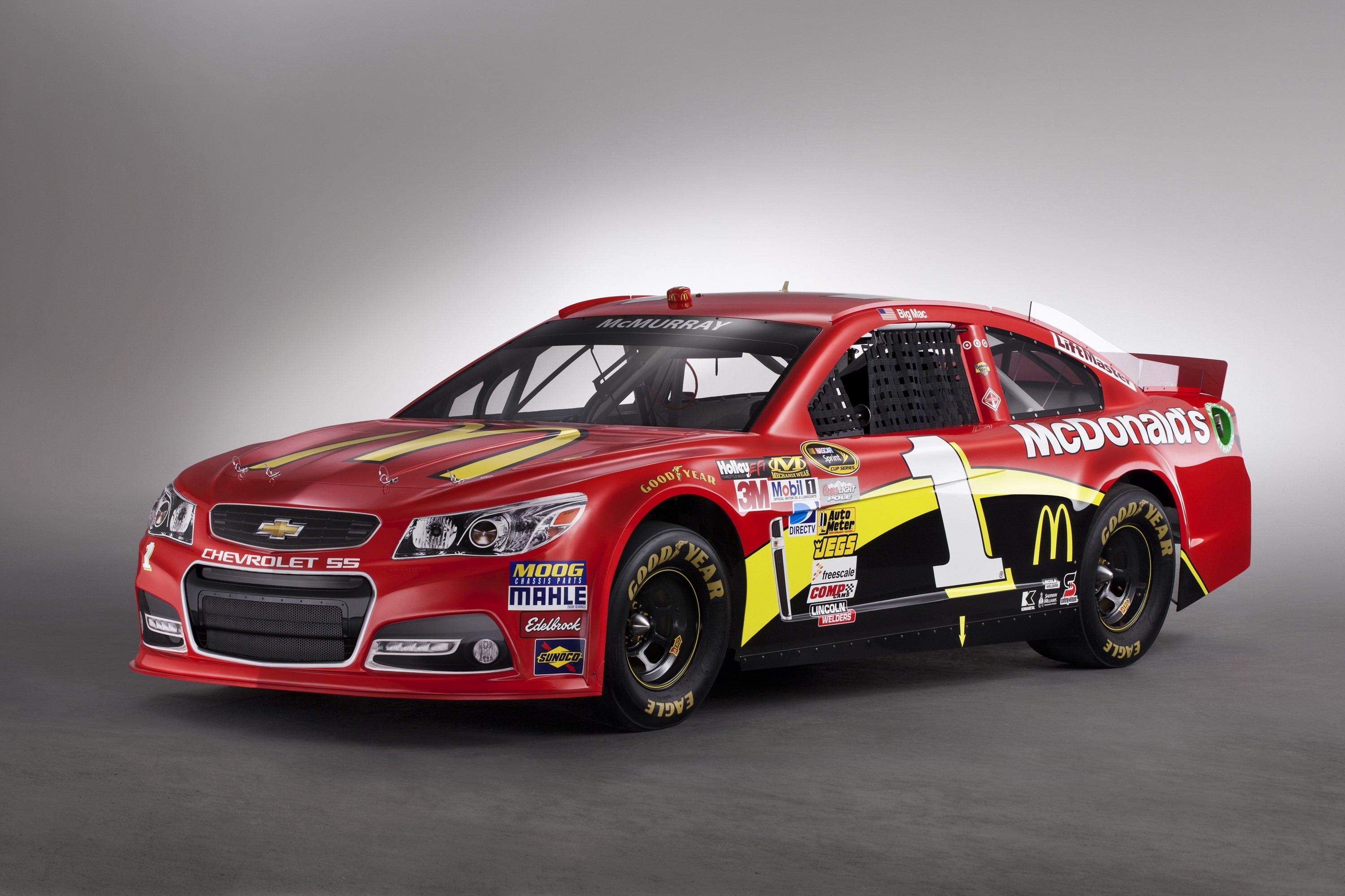 Jamie McMurray's McDonald's Chevrolet SS NASCAR Race Car HD Wallpaper