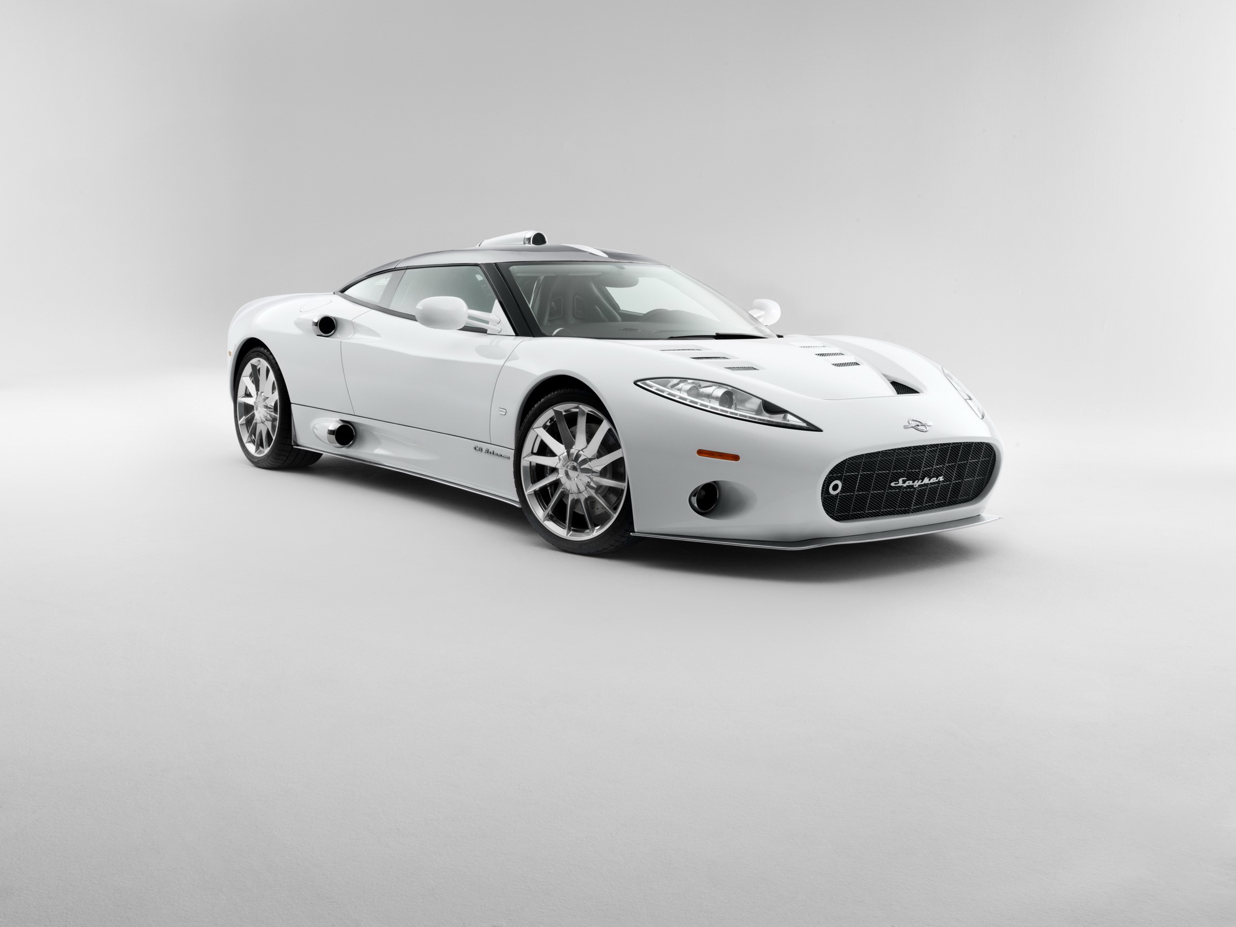 White 2013 Spyker C8 Aileron HD Wallpaper