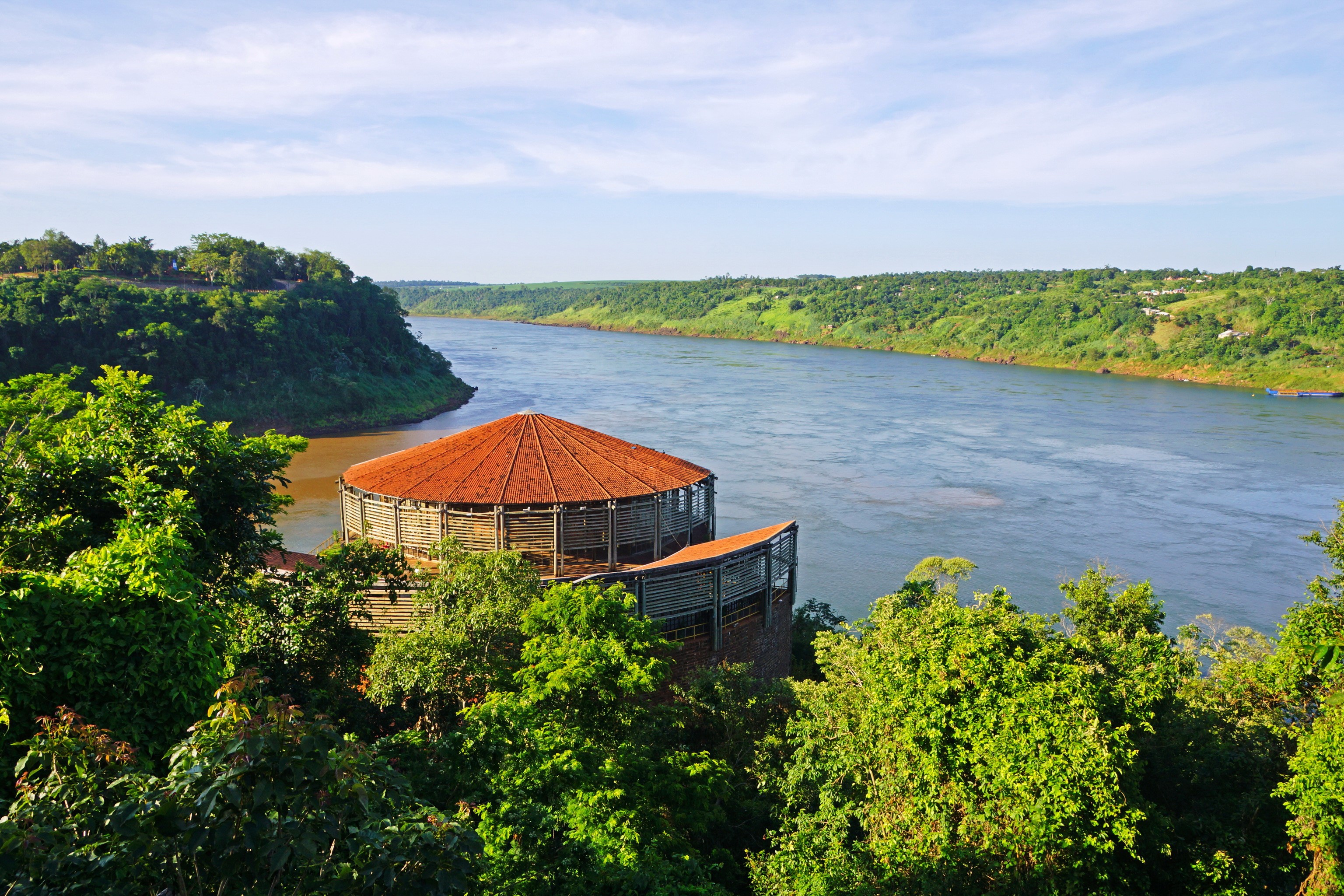 Iguazu National Park Brazil River View HD Wallpaper