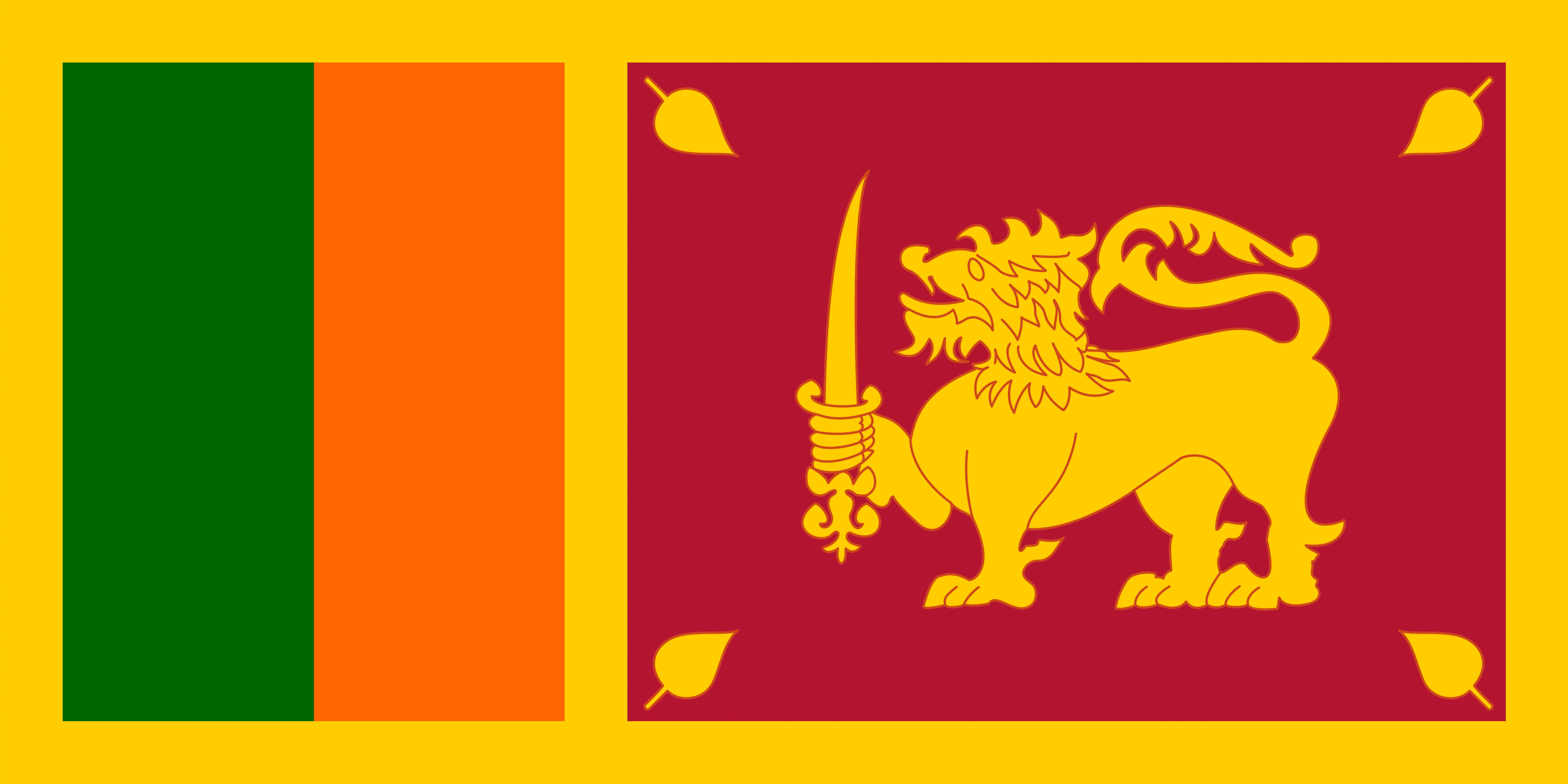 Flag of Sri Lanka HD Wallpaper