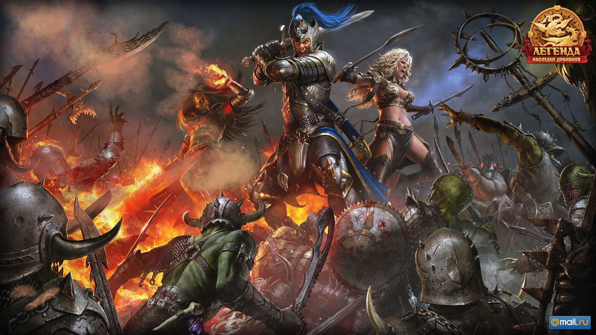 Legend: Legacy of the Dragons battle scene HD Wallpaper
