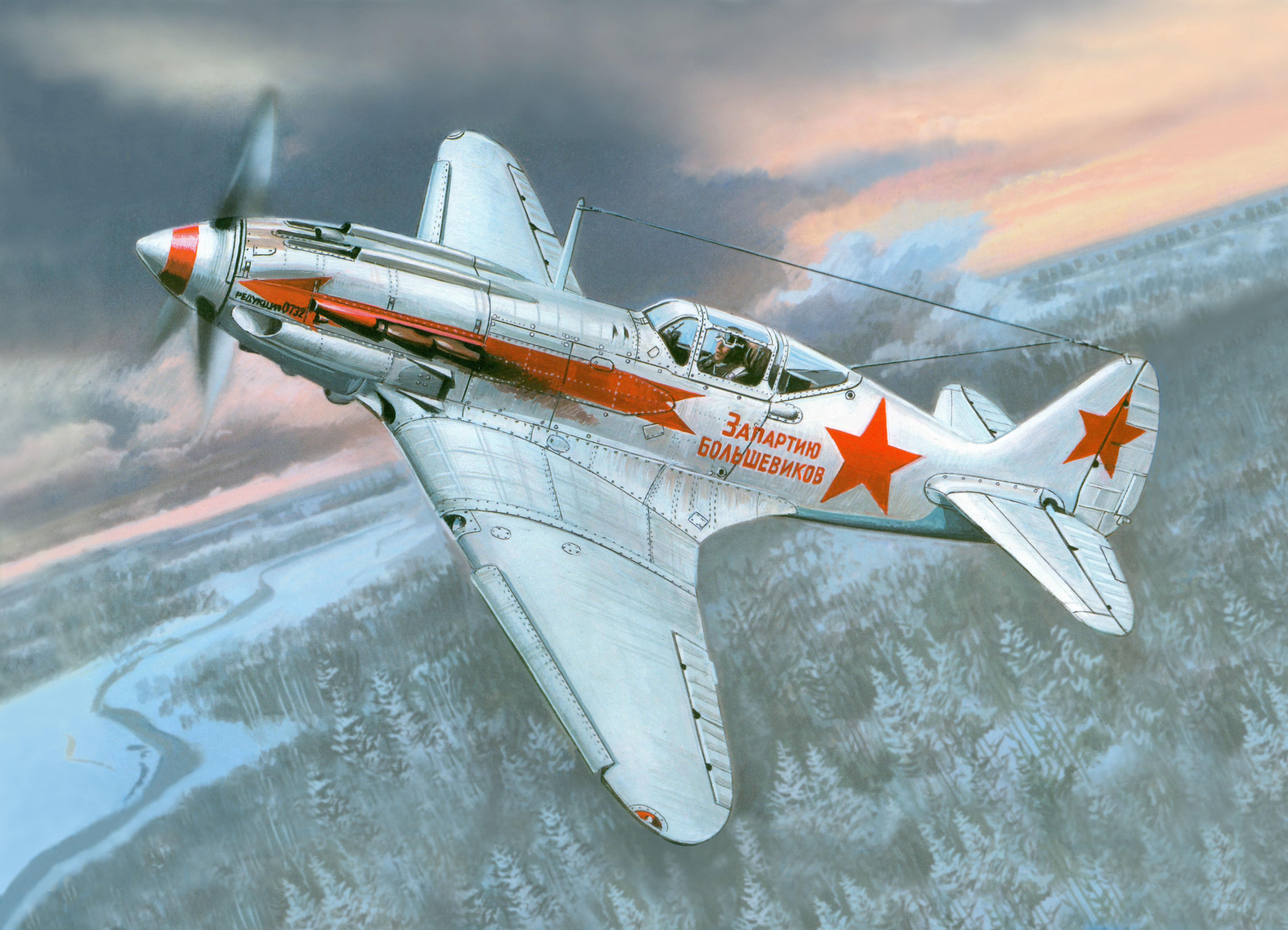 MiG-3 Airplane in Flight HD Wallpaper