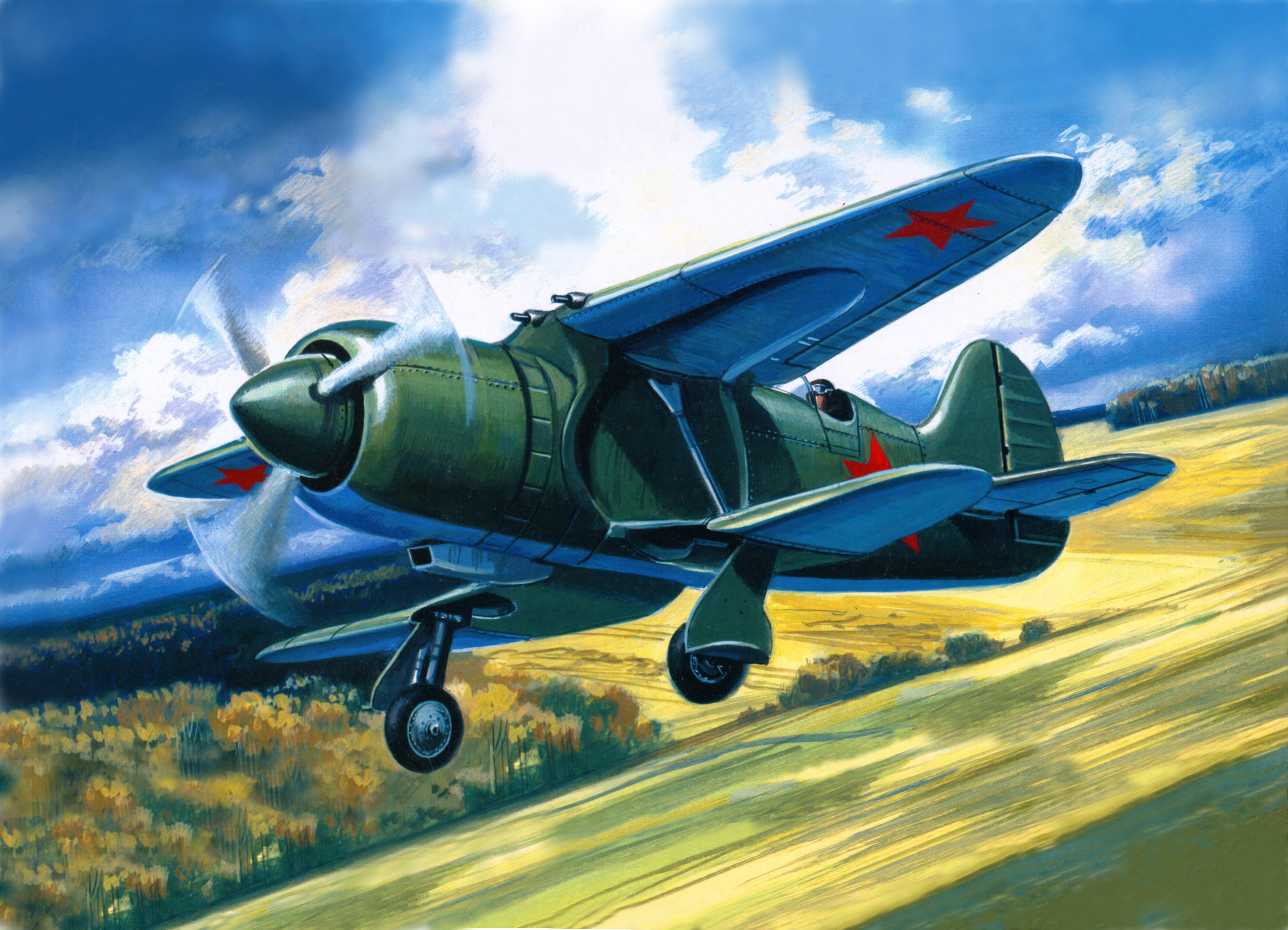Airplane Painting Art Flight HD Wallpaper