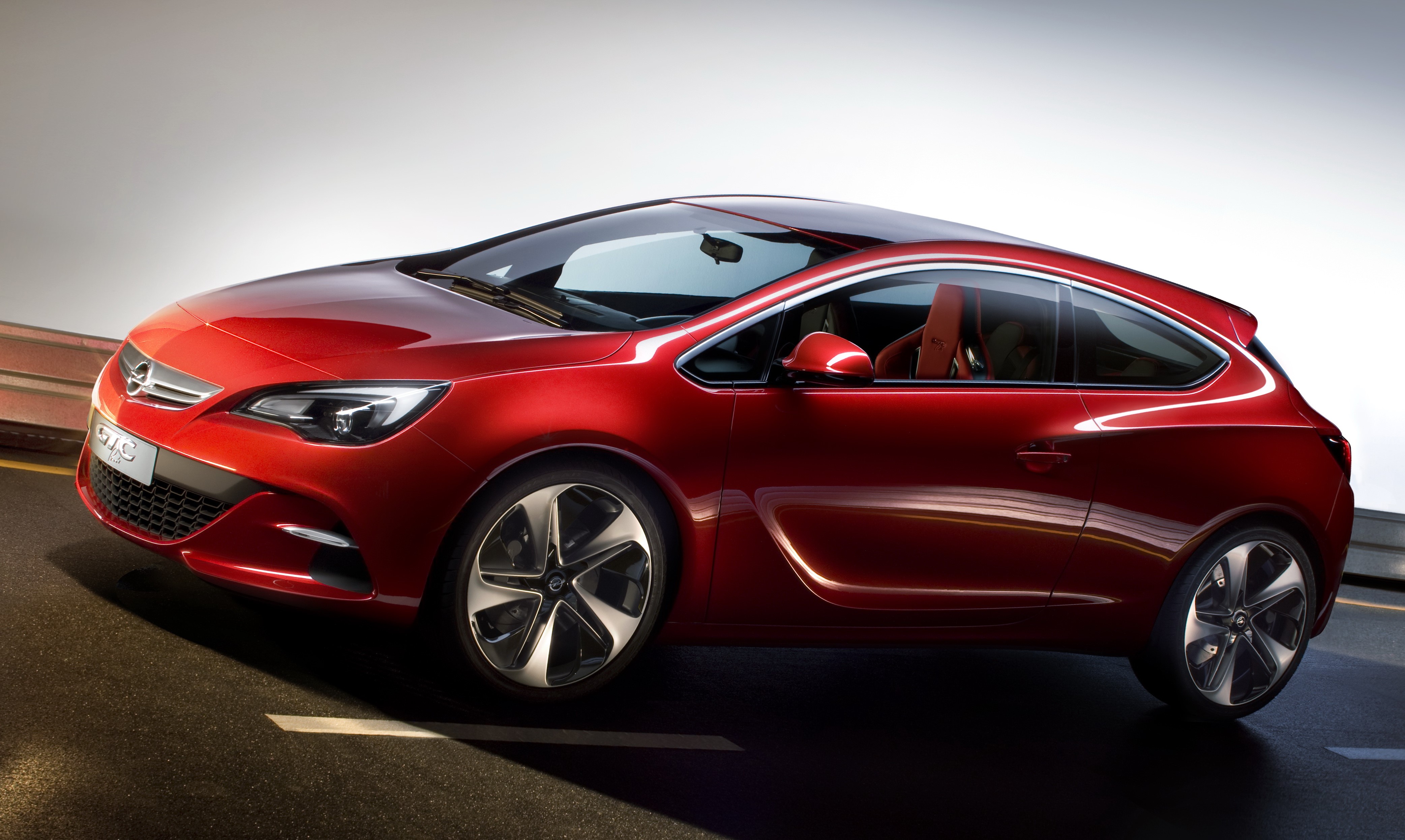 Red Opel Astra GTC Paris Concept Car HD Wallpaper