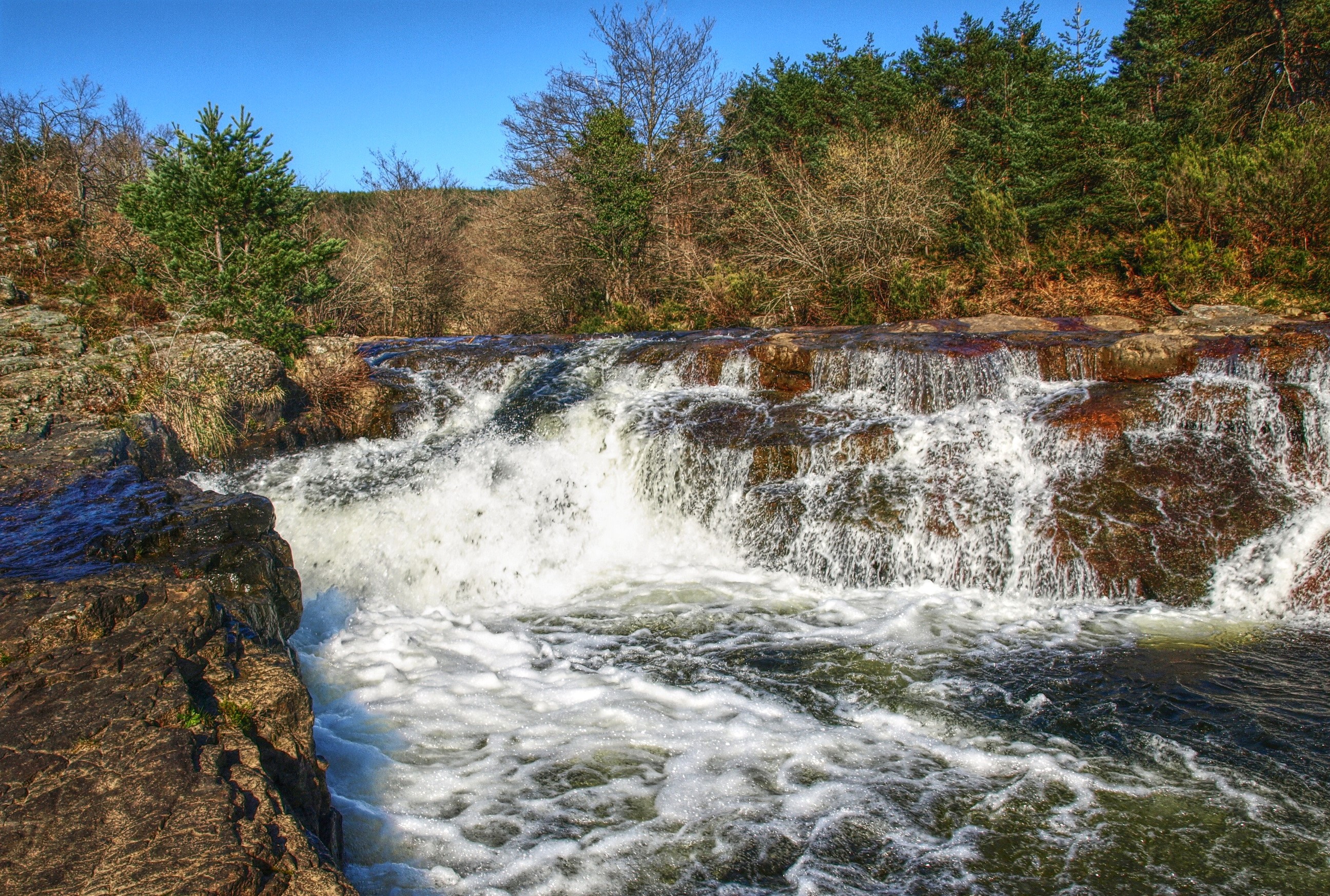 Waterfall in Basque Country, Spain HD Wallpaper