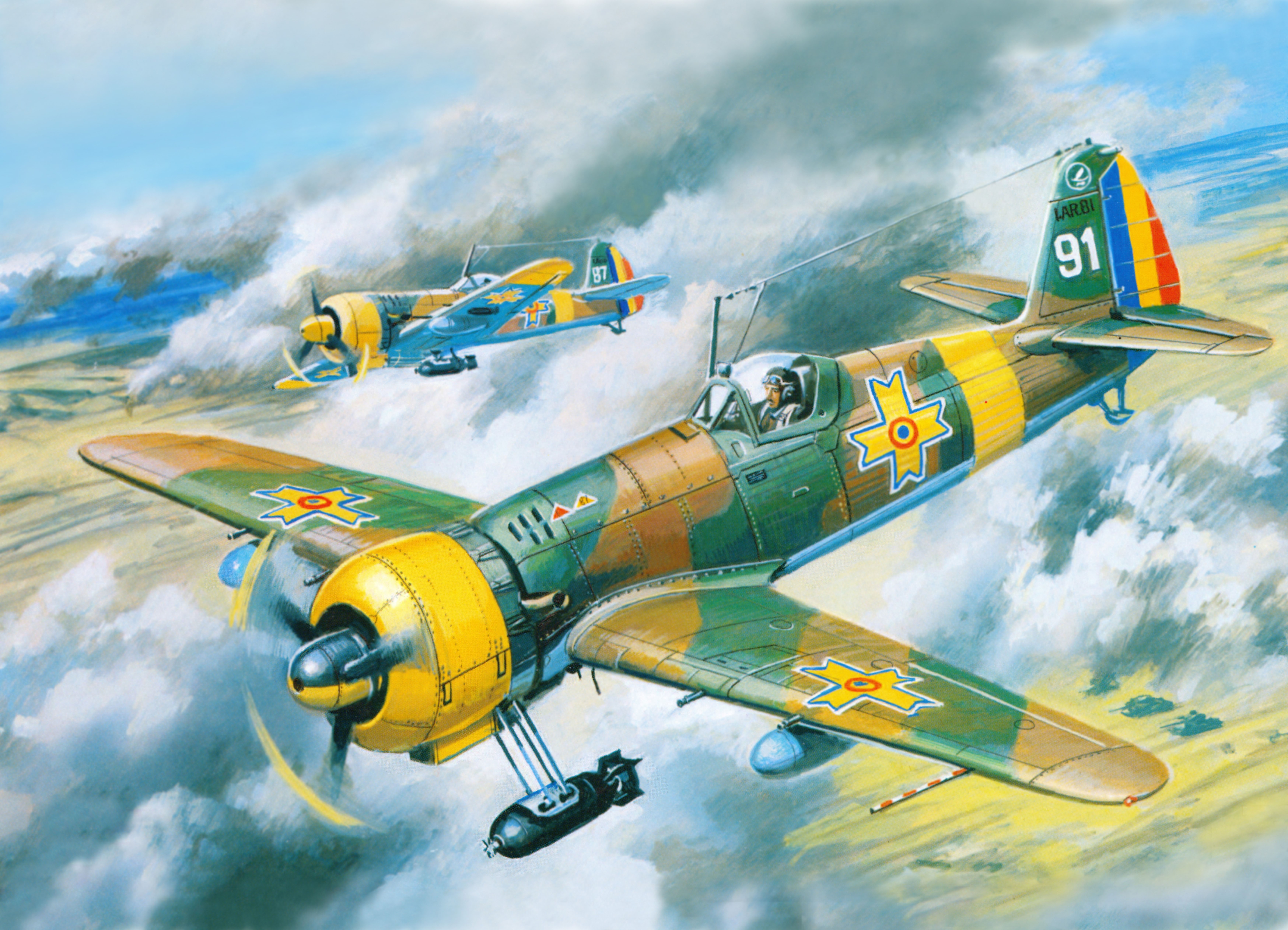 IAR-81 Aircraft in Flight HD Wallpaper